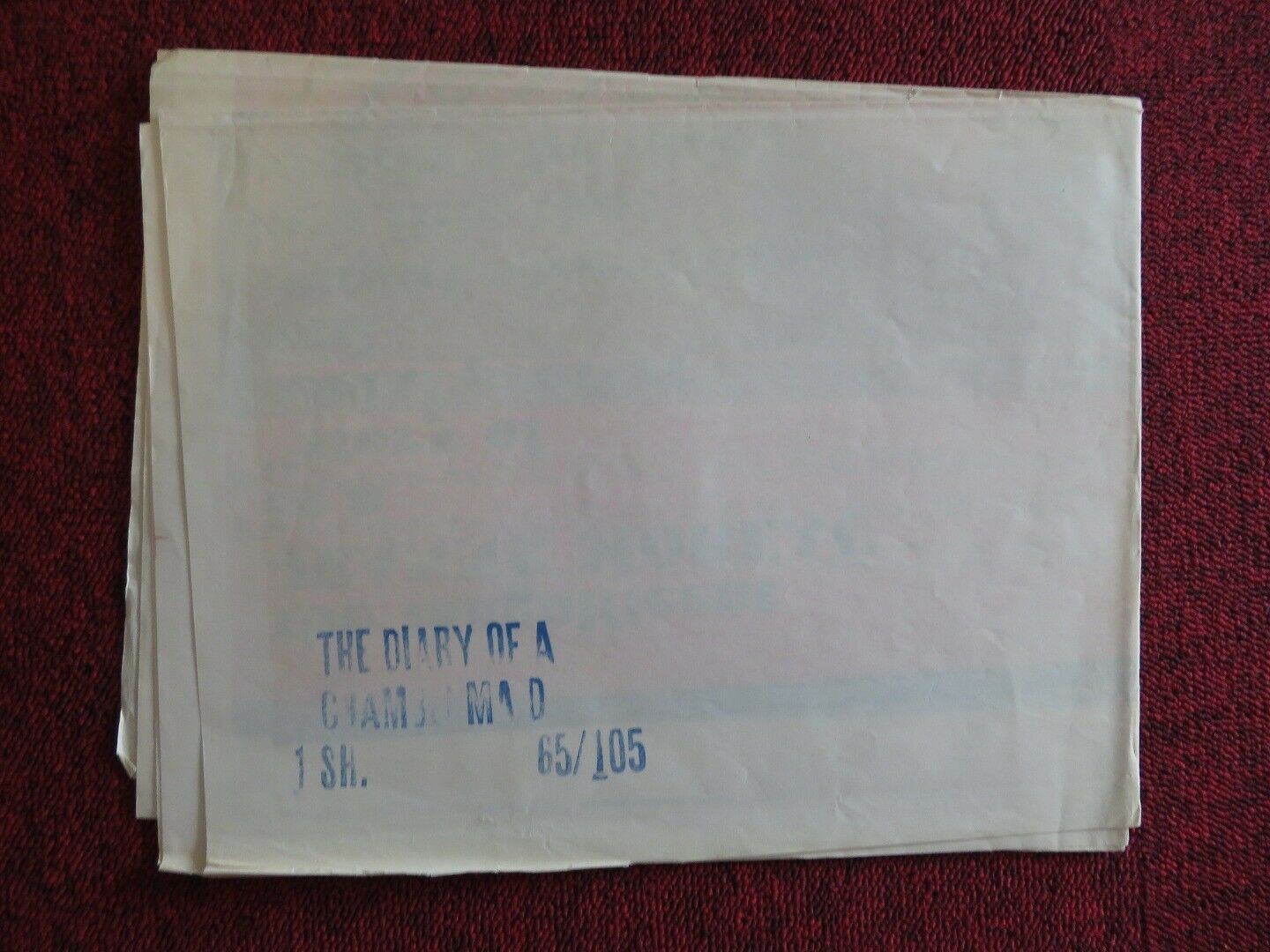 DIARY OF A CHAMBERMAID FOLDED US ONE SHEET POSTER JEANNE MOREAU 1965 - Rendezvous Cinema