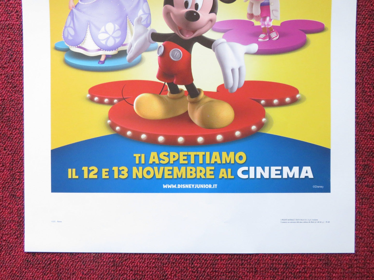 DISNEY JUNIOR PARTY ITALIAN LOCANDINA POSTER JAMIE MITCHELL 2015 Rendezvous Cinema Movie posters