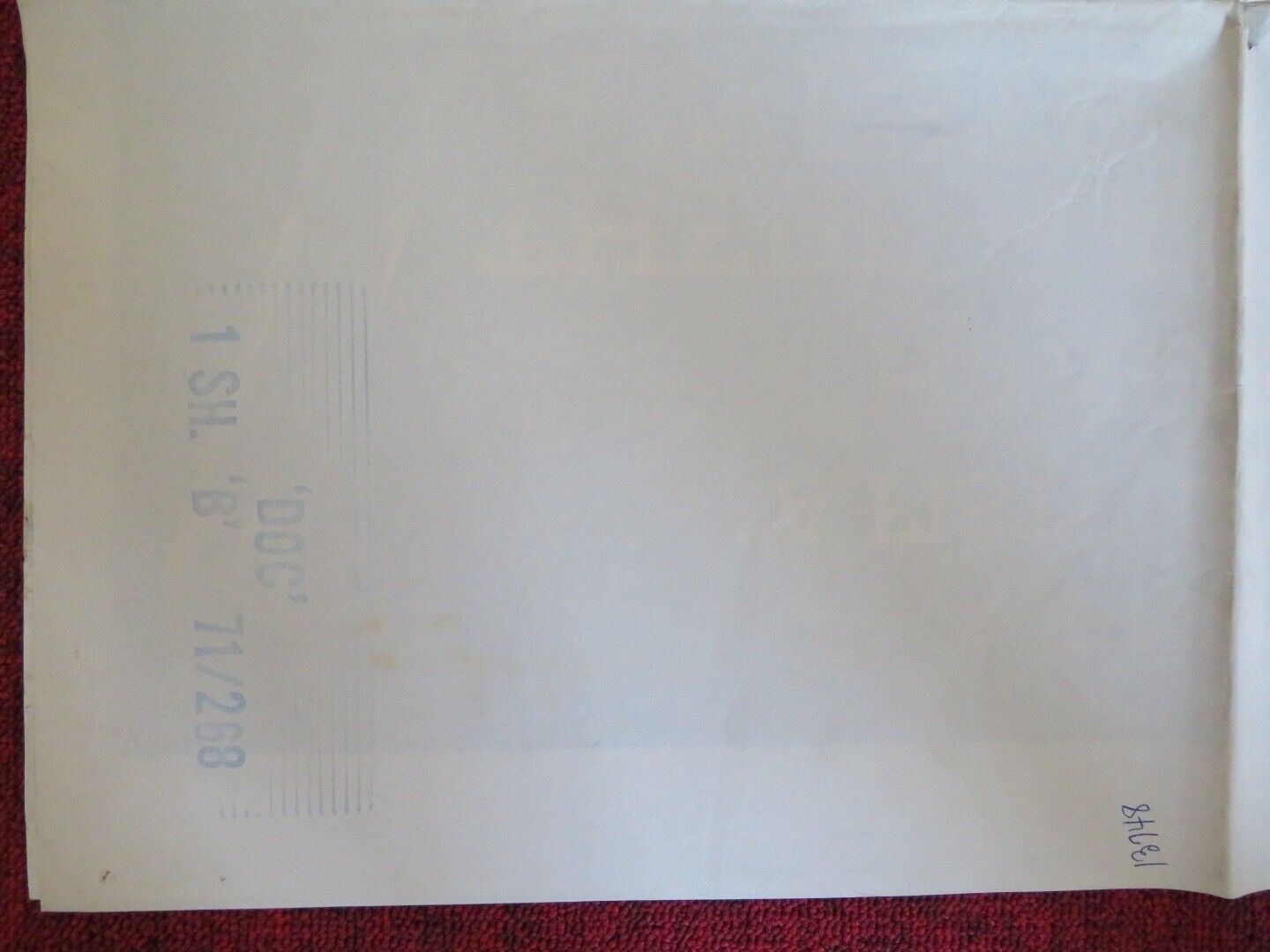 DOC STYLE B FOLDED US ONE SHEET POSTER HARRIS YULIN STACY KEACH 1971 Movie posters