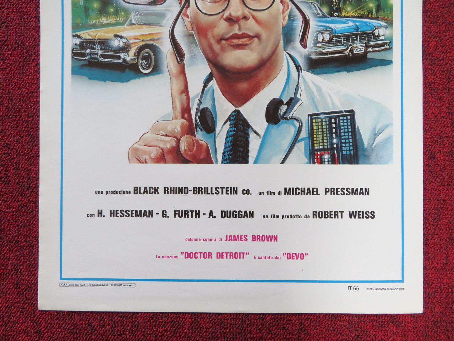 DOCTOR DETROIT ITALIAN LOCANDINA POSTER DAN AYKROYD HOWARD HESSEMAN 1983 Rendezvous Cinema Movie posters