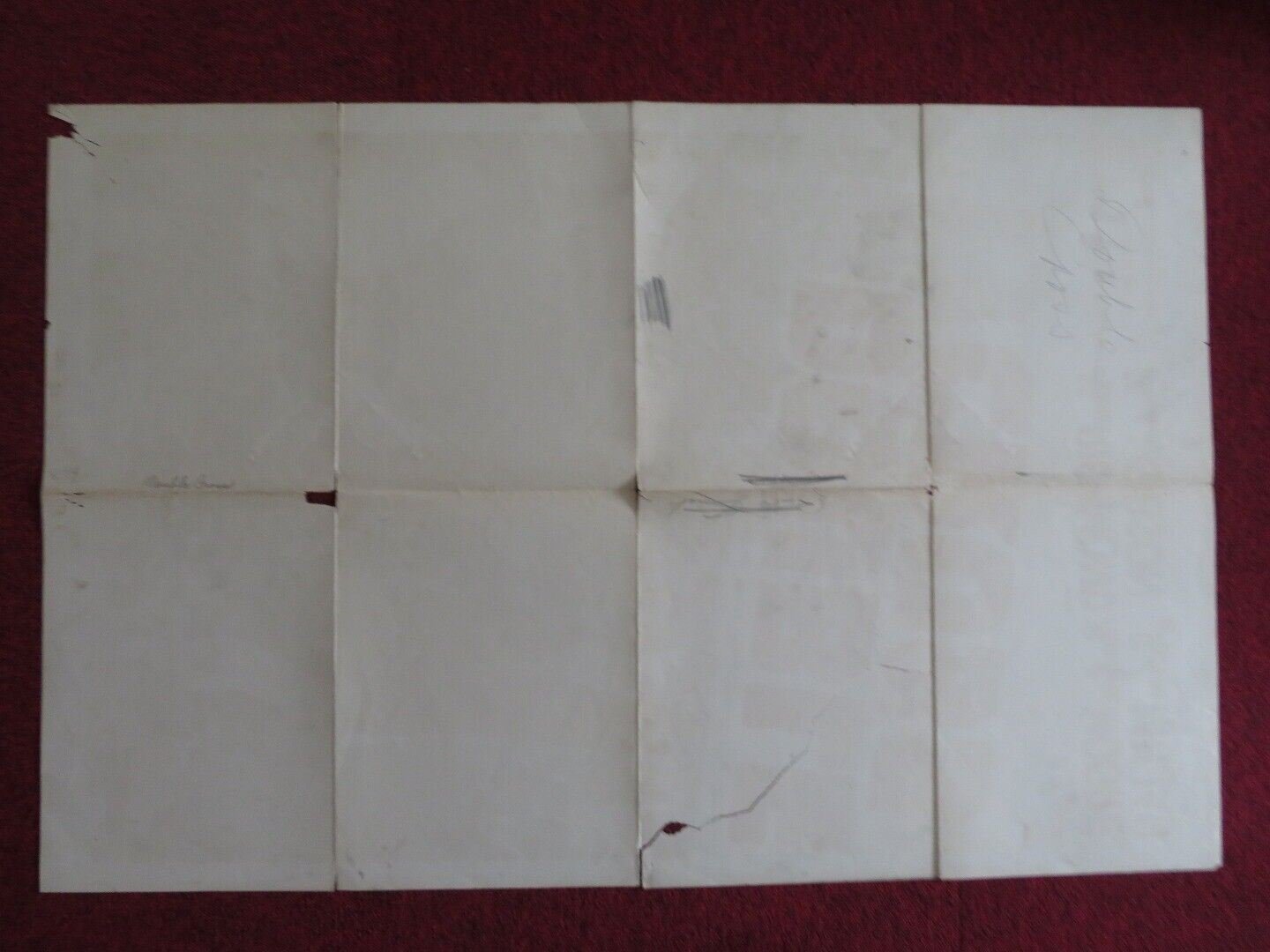 DOUBLE CROSS FOLDED US ONE SHEET POSTER KANE RICHMOND PAULINE MOORE 1941 Movie posters