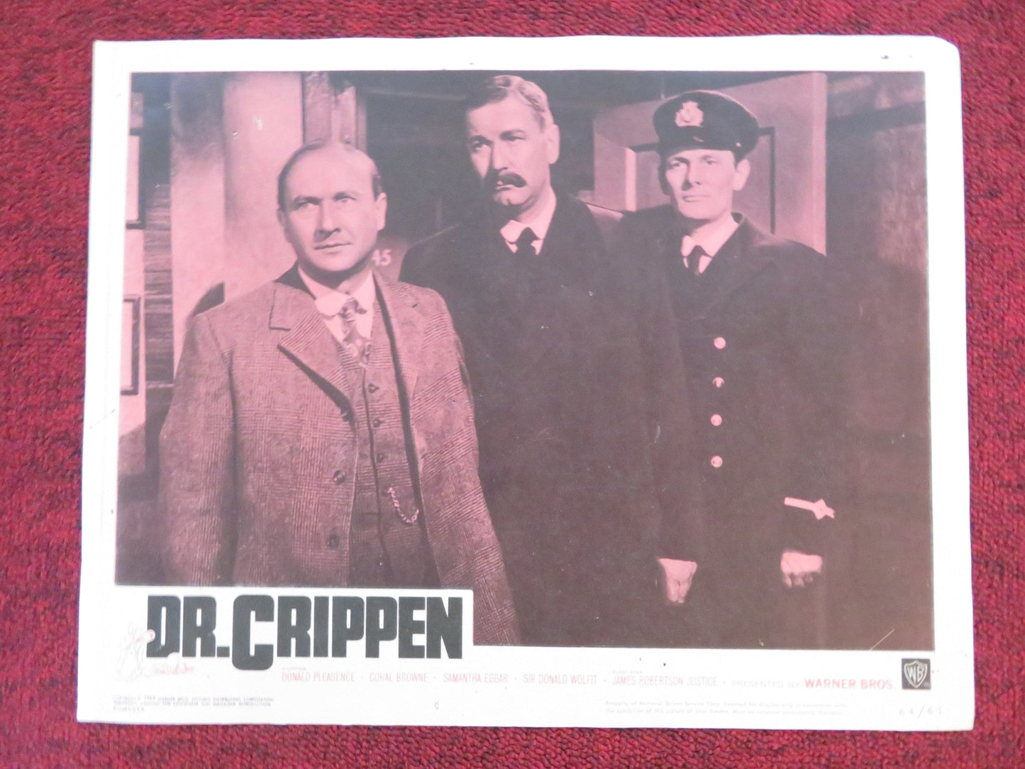 DR. CRIPPEN US LOBBY CARD FULL SET DONALD PLEASENCE SAMANTHA EGGAR 1964 Rendezvous Cinema Movie posters