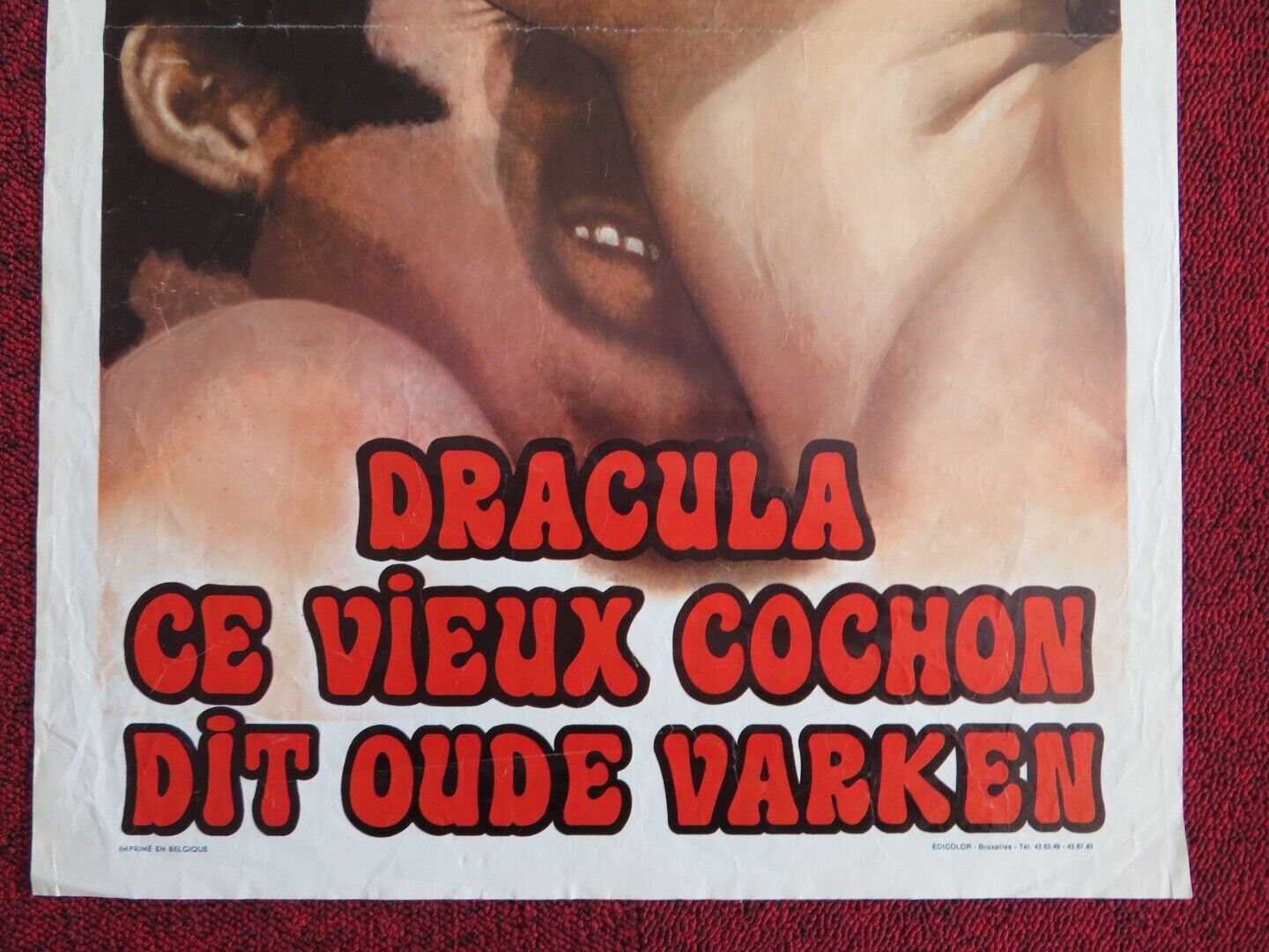 DRACULA THE DIRTY OLD MAN BELGIUM (14.5"x 21.5") POSTER VINCE KELLEY ANN HOLLIS - Rendezvous Cinema