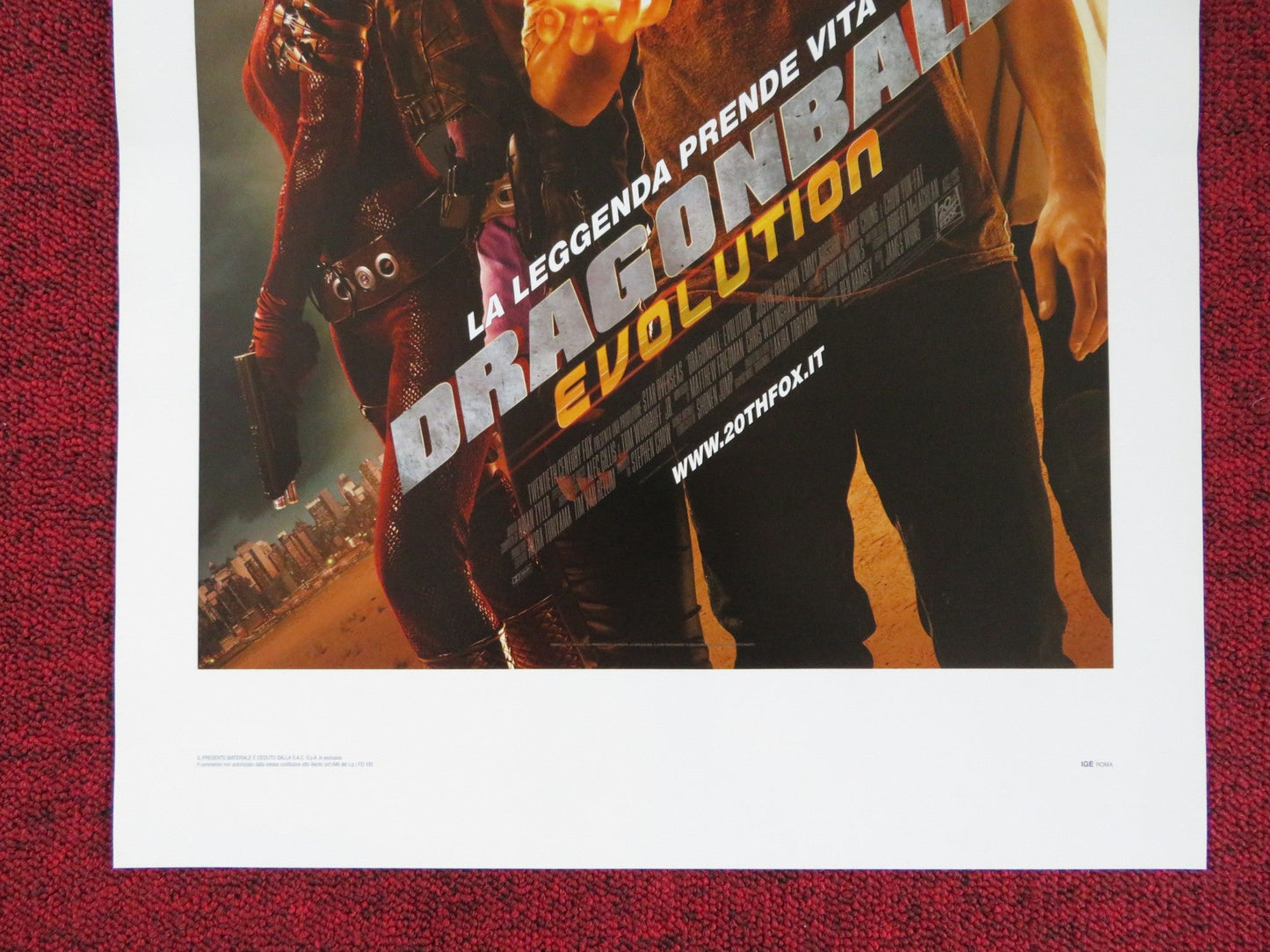DRAGONBALL EVOLUTION ITALIAN LOCANDINA POSTER JUSTIN CHATWIN CHOW YUN - FAT 2009 Rendezvous Cinema Movie posters