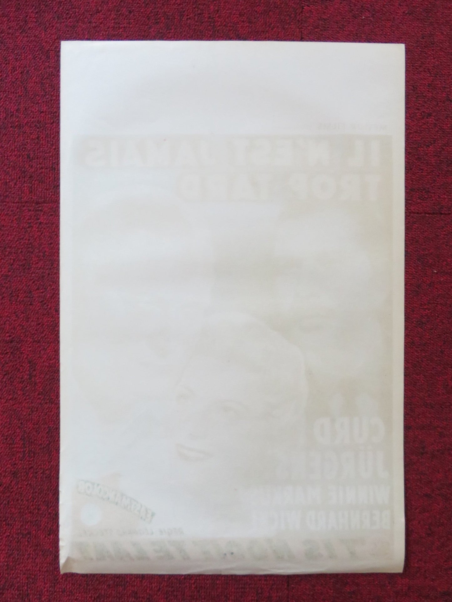 DU MEIN STILLES TAL BELGIUM (14"x 21.5") POSTER CURD JURGENS W. MARKUS 1955 Rendezvous Cinema Movie posters