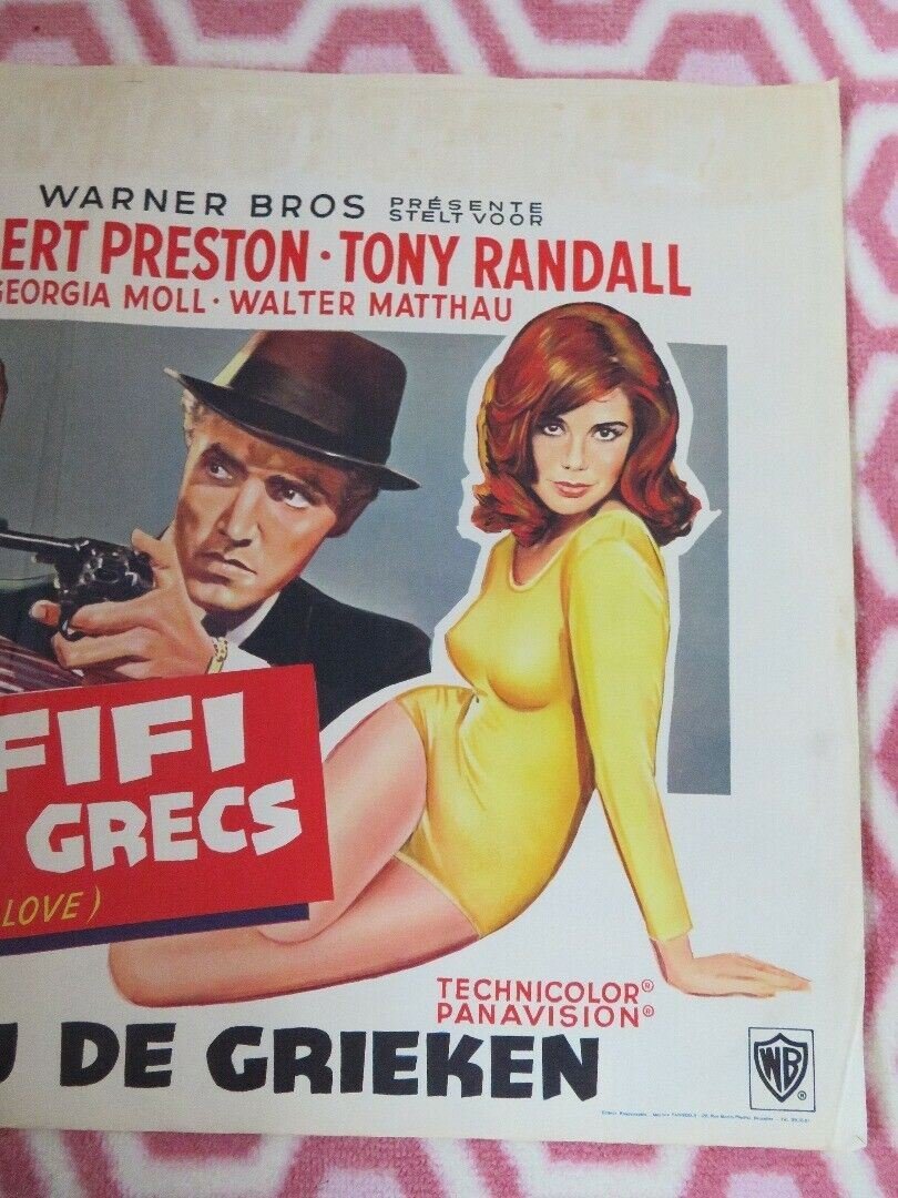 DU RIFIFI CHEZ LES GRECS/ ISLAND OF LOVE BELGIUM (15"x 22") POSTER 1963 Movie posters