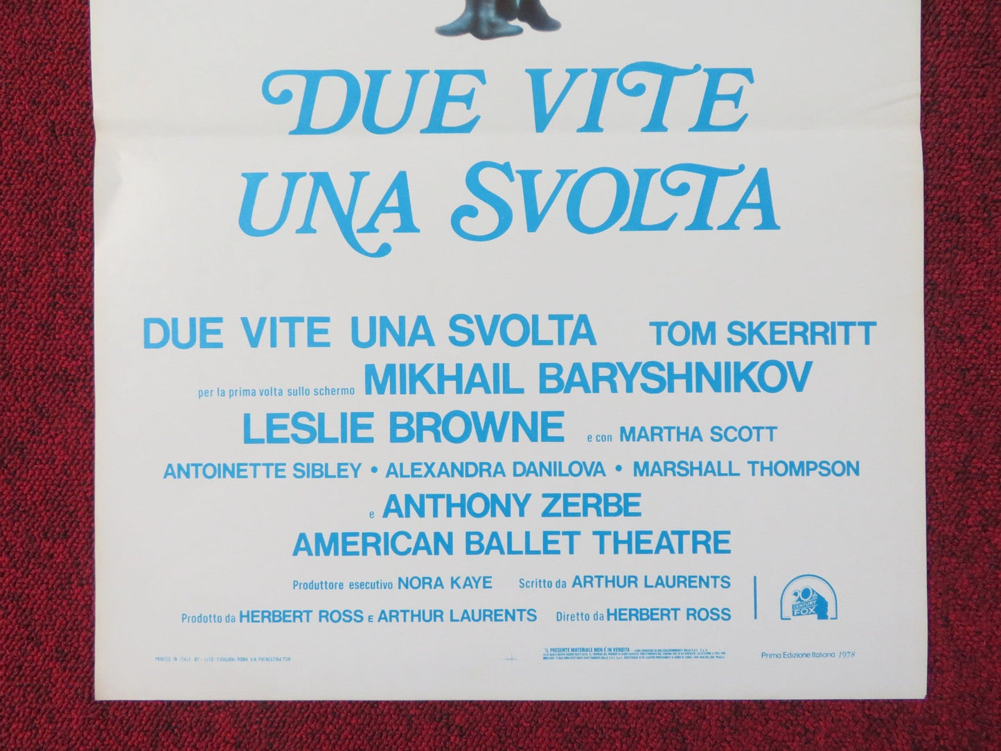 DUE VITE UNA SVOLTA ITALIAN LOCANDINA POSTER SHIRLEY MACLAINE ANNE BANCROFT 1978 Rendezvous Cinema Movie posters
