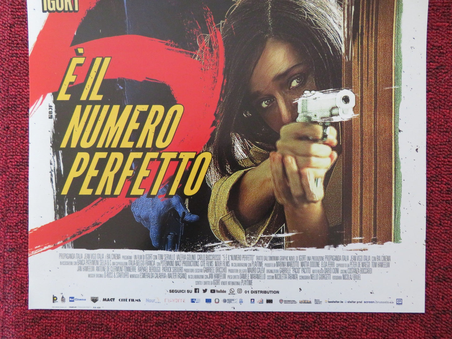 E IL NUMERO PERFETTO ITALIAN LOCANDINA POSTER TONI SERVILLO VALERIA GOLINO 2019 Rendezvous Cinema Movie posters