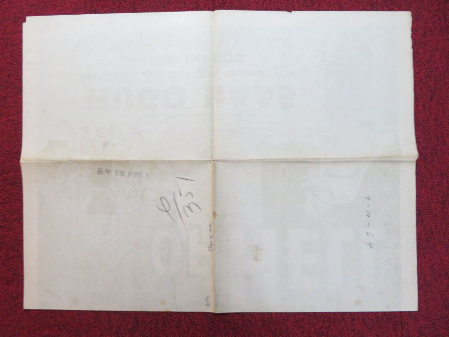 EDGE OF HELL FOLDED US ONE SHEET POSTER HUGO HAAS FRANCESCA DE SCAFFA 1956 Rendezvous Cinema Movie posters