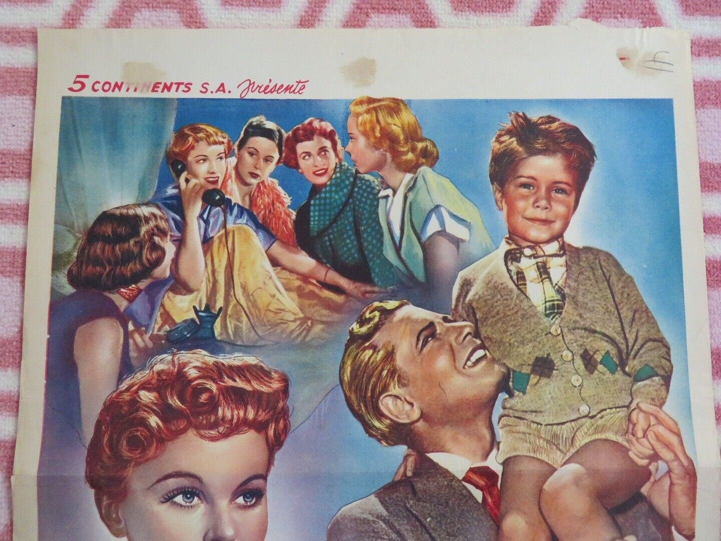 EEN VROUW VOOR PAPA / Vater braucht eine Frau BELGIUM (20"x 14") POSTER 1952 Movie posters