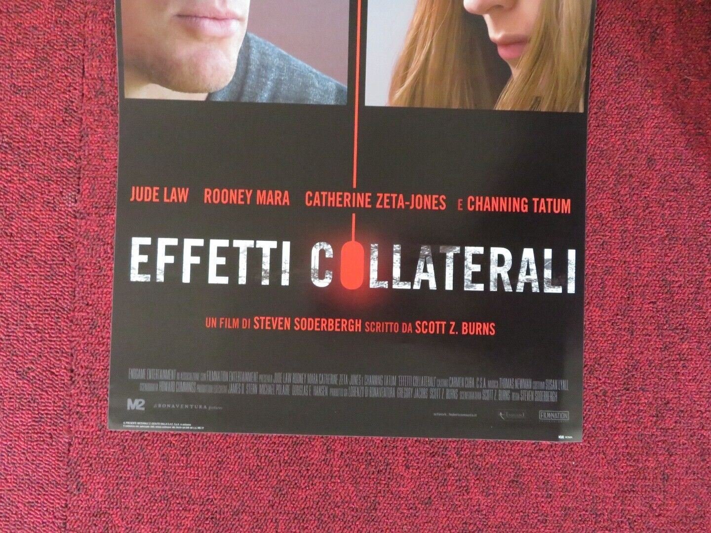 EFFETTI COLLATERALI / SIDE EFFECTS ITALIAN LOCANDINA (26.5"x12.5") POSTER 2013 - Rendezvous Cinema