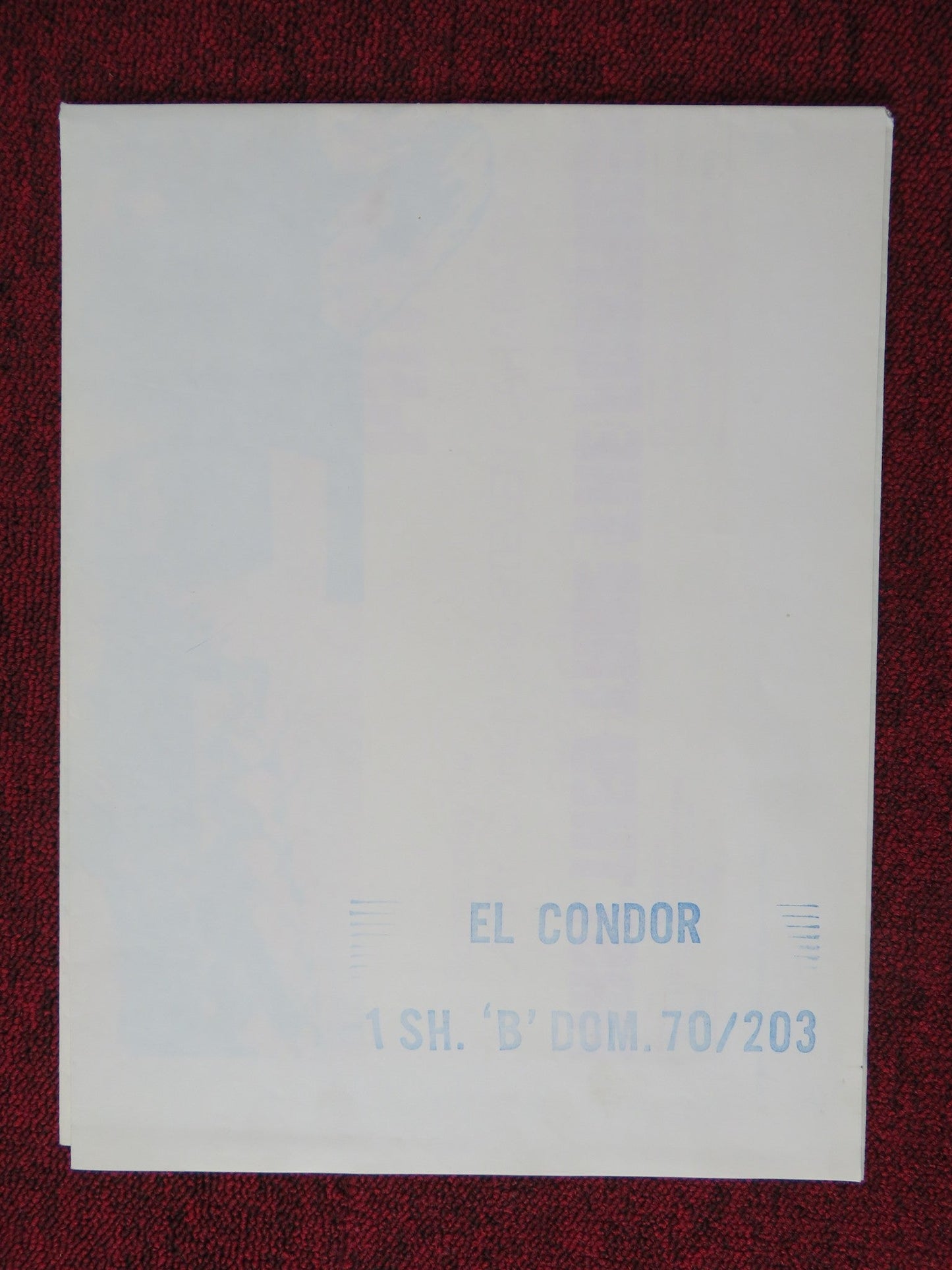EL CONDOR - STYLE B FOLDED US ONE SHEET POSTER JIM BROWN LEE VAN CLEEF 1970 Rendezvous Cinema Movie posters