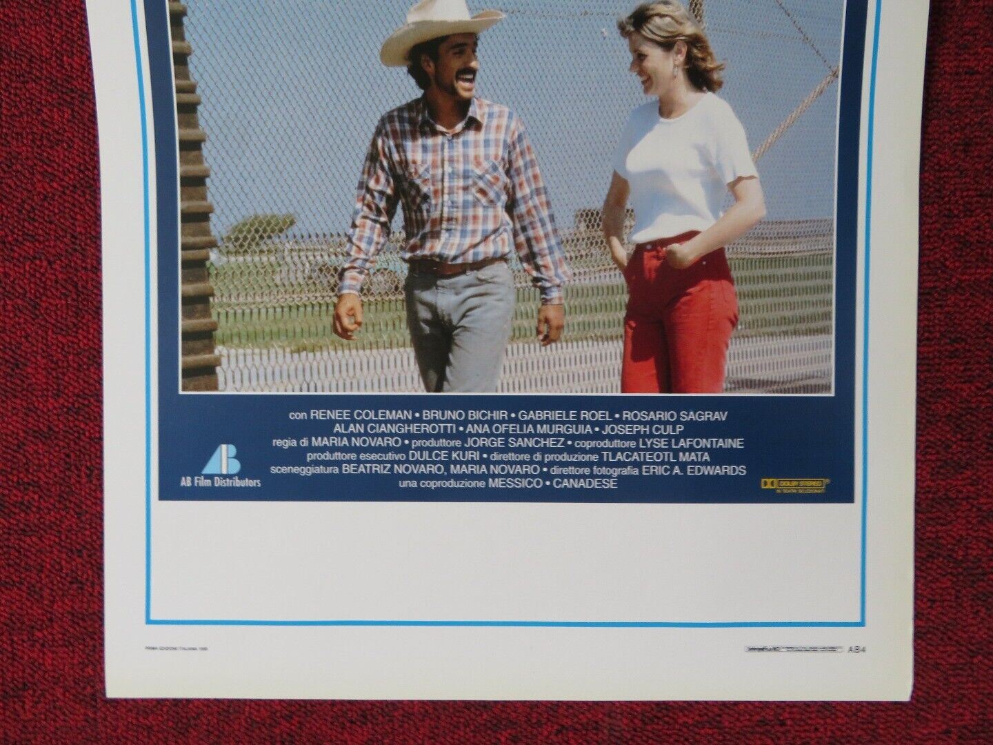 EL JARDIN DEL EDEN ITALIAN LOCANDINA (27.5"x12.5") POSTER RENEE COLEMAN 1995 Movie posters