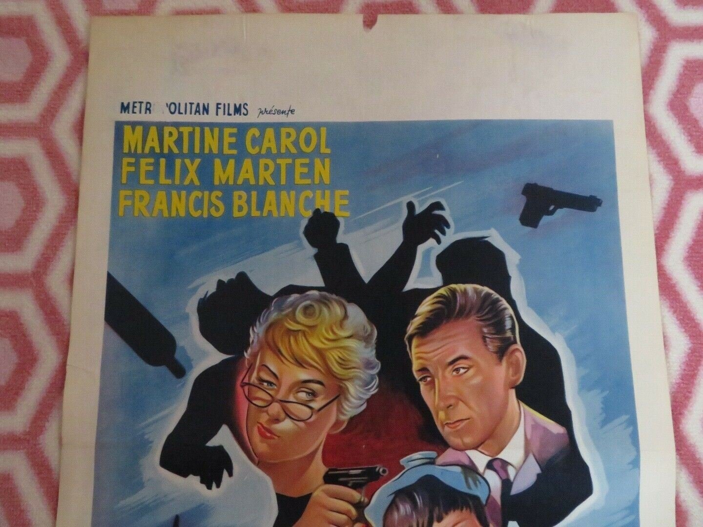 EN PLEIN CIRAGE/ Operation Gold Ingot BELGIUM (21.5"x 14.5")POSTER MARTINE CAROL Movie posters