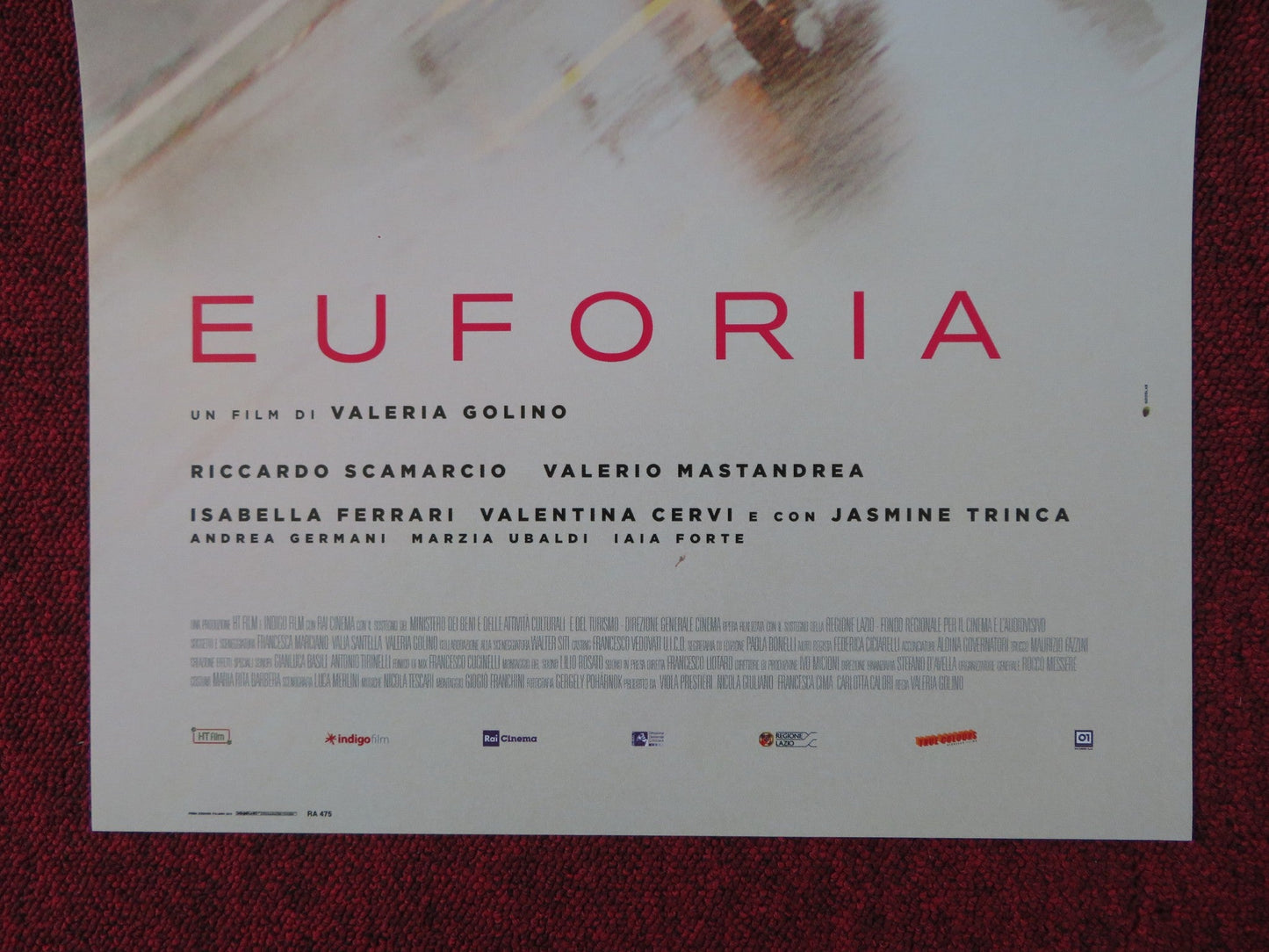 EUPHORIA ITALIAN LOCANDINA POSTER RICCARDO SCAMARCIO VALERIO MASTANDREA 2018 Rendezvous Cinema Movie posters