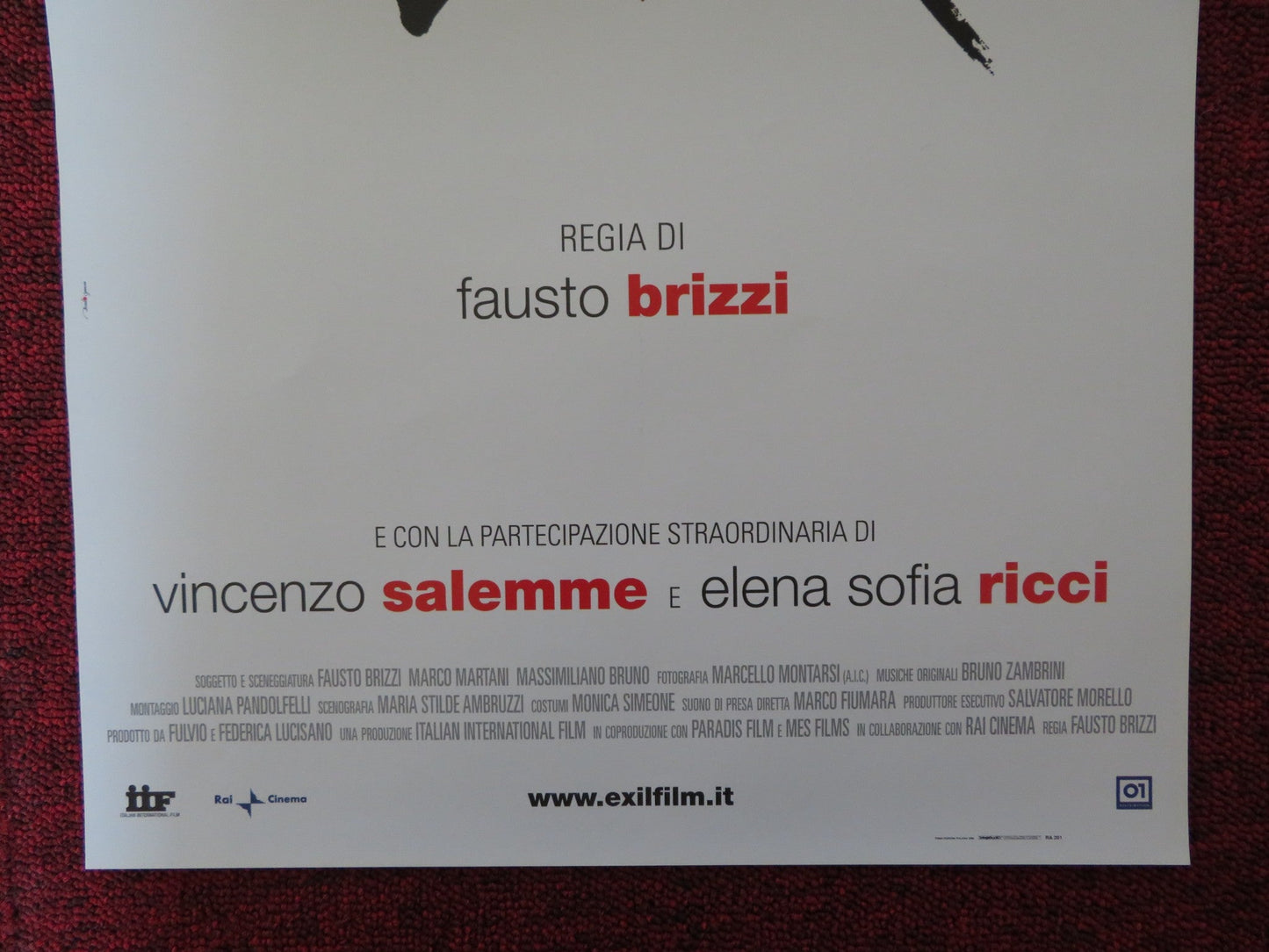 EX ITALIAN LOCANDINA POSTER CLAUDIA GERINI FLAVIO INSINNA 2009 Rendezvous Cinema Movie posters