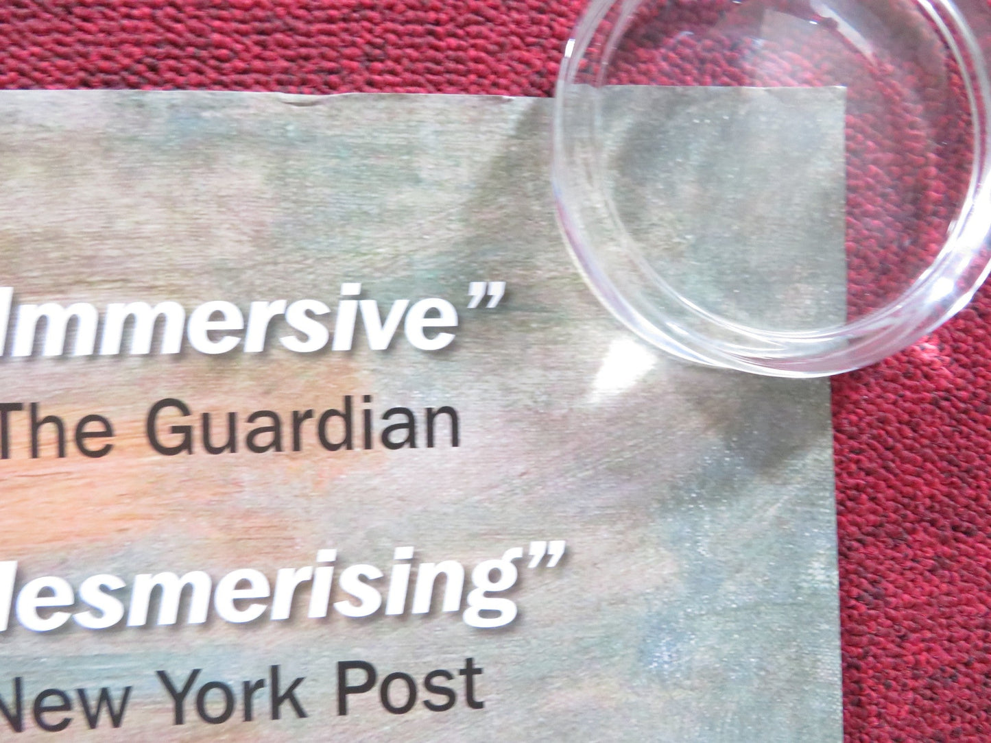 EXHIBITION ON SCREEN: I CLAUDE MONET - A UK QUAD (30"x 40") ROLLED POSTER 2017 Rendezvous Cinema Movie posters