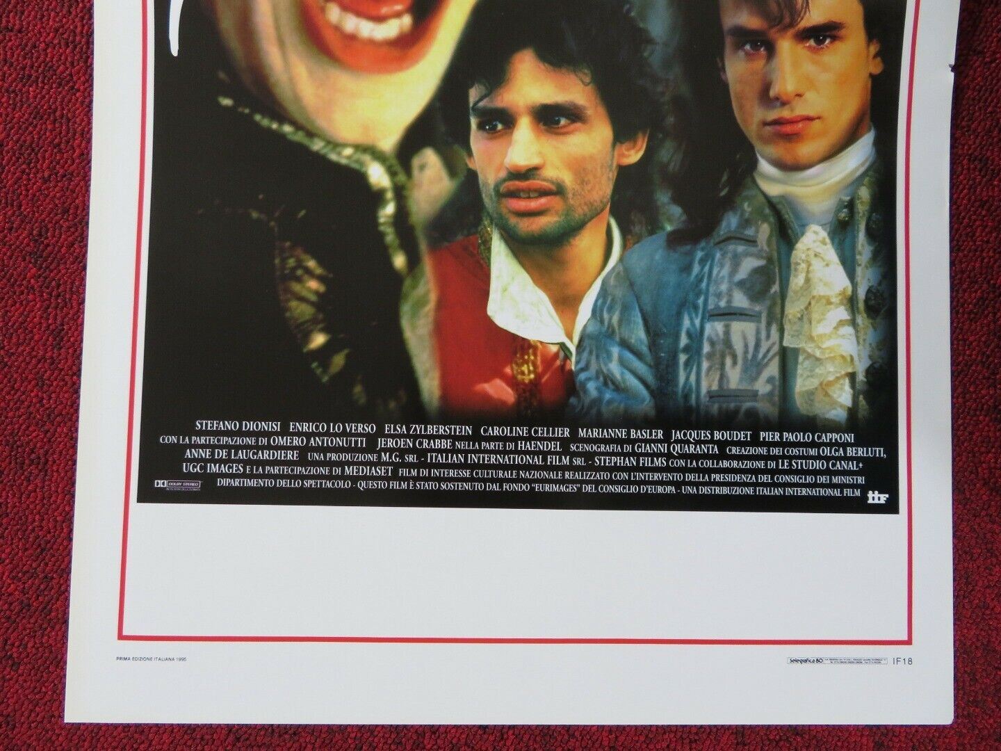 FARINELLI ITALIAN LOCANDINA (27.5"x13") POSTER STEFANO DIONISI 1995 Movie posters