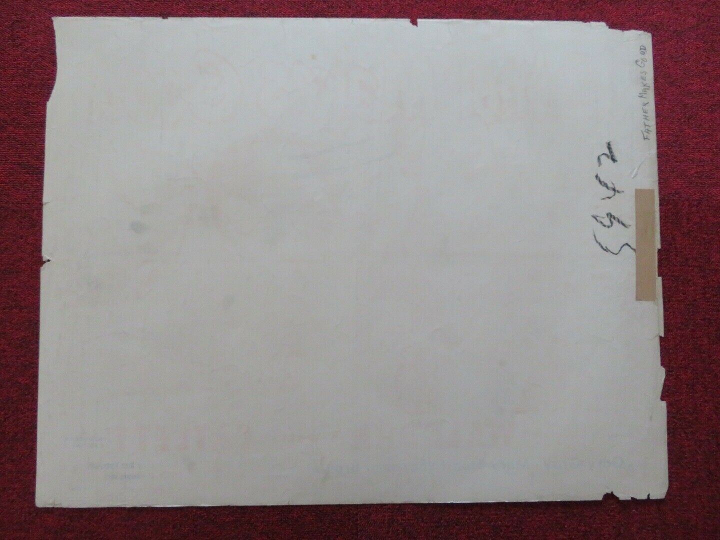 FATHER MAKES GOOD US HALF SHEET (22"x 28") POSTER RAYMOND WALBURN 1950 Movie posters