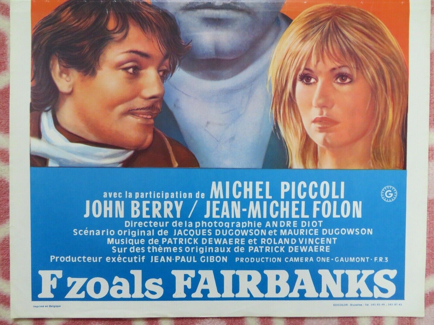 F...COMME FAIRBANKS BELGIUM (21.5"x14.5") POSTER MIOU MIOU PATRICK DEWAERE 1976 Movie posters