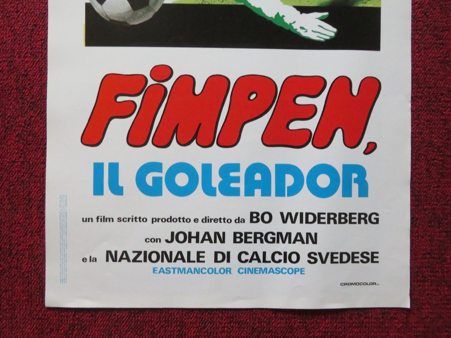 FIMPEN, IL GOLEADOR ITALIAN LOCANDINA POSTER JOHAN BERGMAN MAGNUS HARENSTAM 1974 Rendezvous Cinema Movie posters