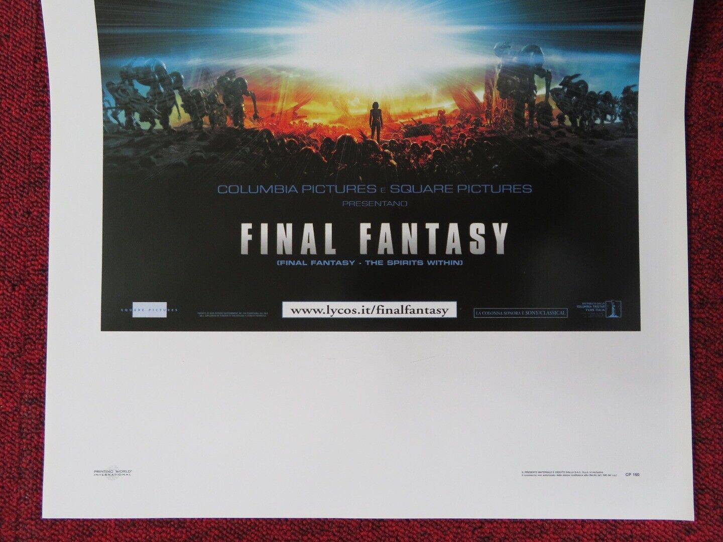 FINAL FANTASY - THE SPIRITS WITHIN ITALIAN LOCANDINA (27.5"x13") POSTER 2001 - Rendezvous Cinema