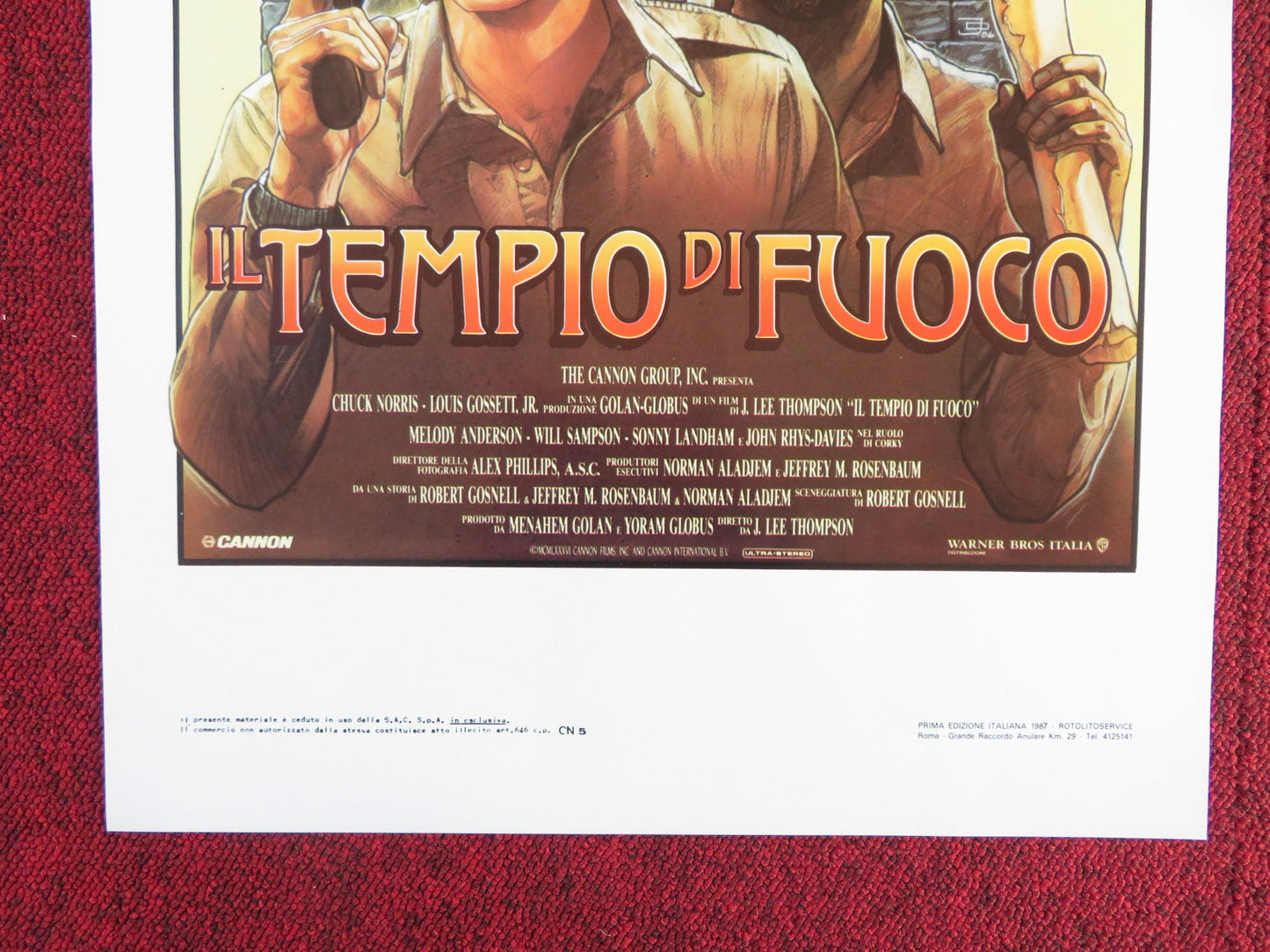 FIREWALKER ITALIAN LOCANDINA POSTER CANNON CHUCK NORRIS LOU GOSSETT 1986 Rendezvous Cinema Movie posters