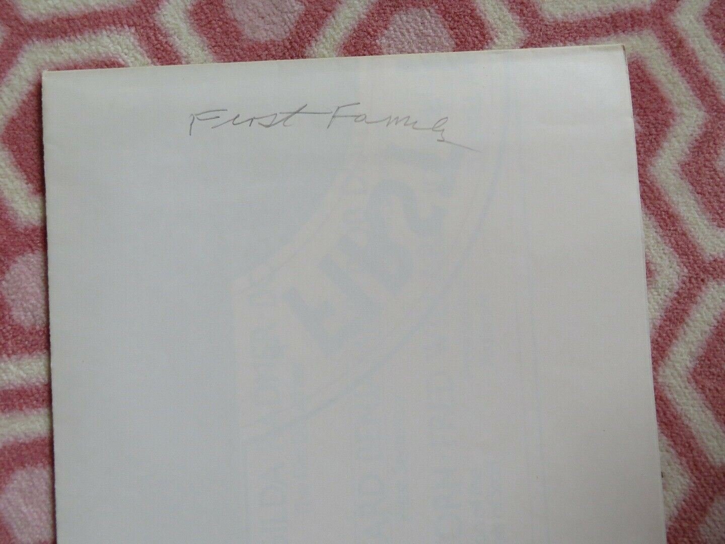 FIRST FAMILY TEASER US ONE SHEET POSTER GILDA RADNER BOB NEWHART 1980 Rendezvous Cinema Movie posters