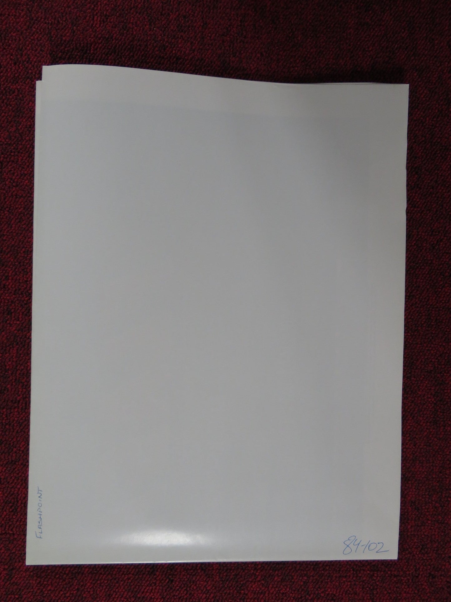 FLASHPOINT FOLDED US ONE SHEET POSTER KRIS KRISTOFFERSON TREAT WILLIAMS 1984 Rendezvous Cinema Movie posters