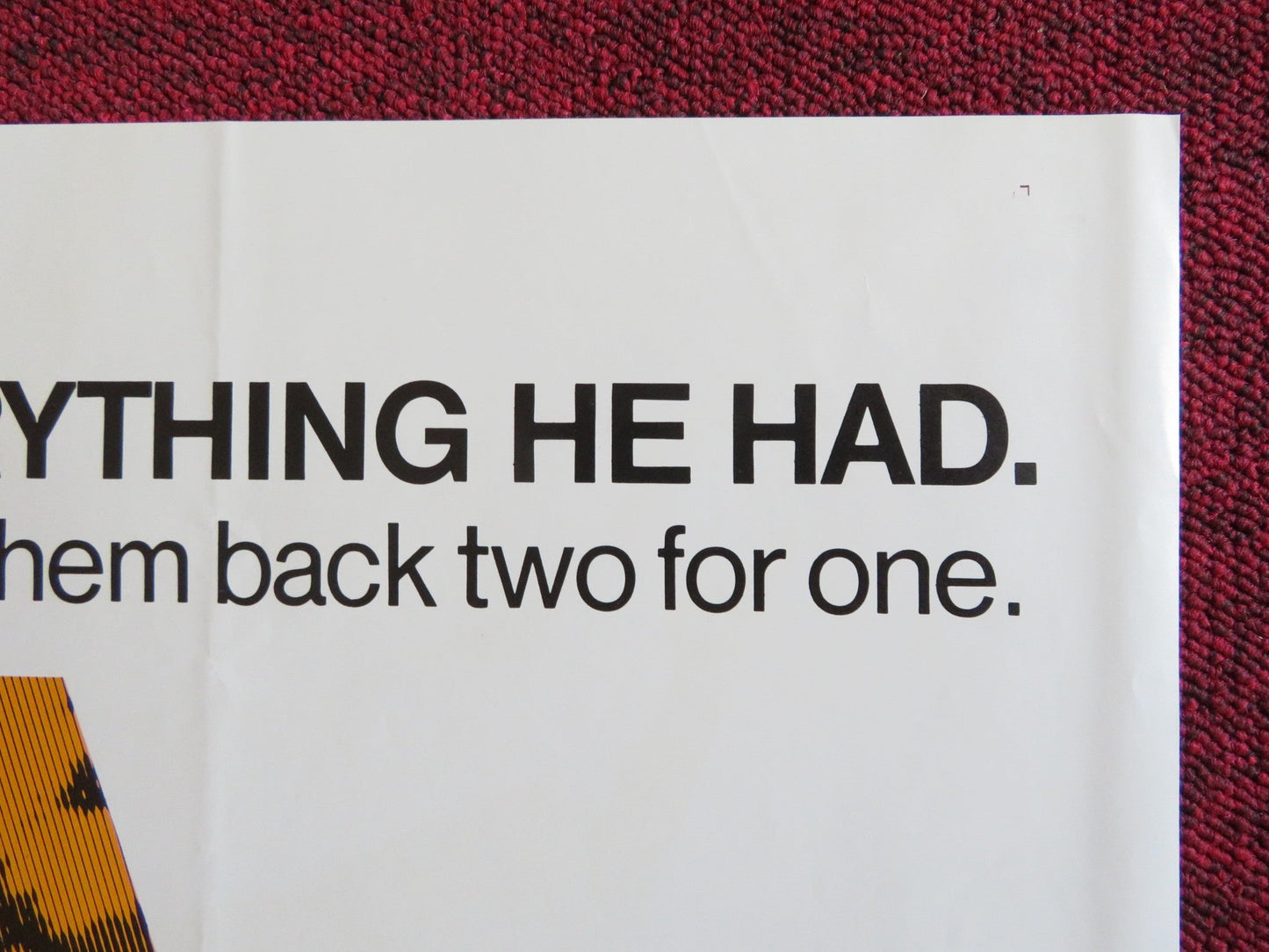 FRAMED FOLDED US ONE SHEET POSTER JOE DON BAKER CONNY VAN DYKE 1975 Rendezvous Cinema Movie posters