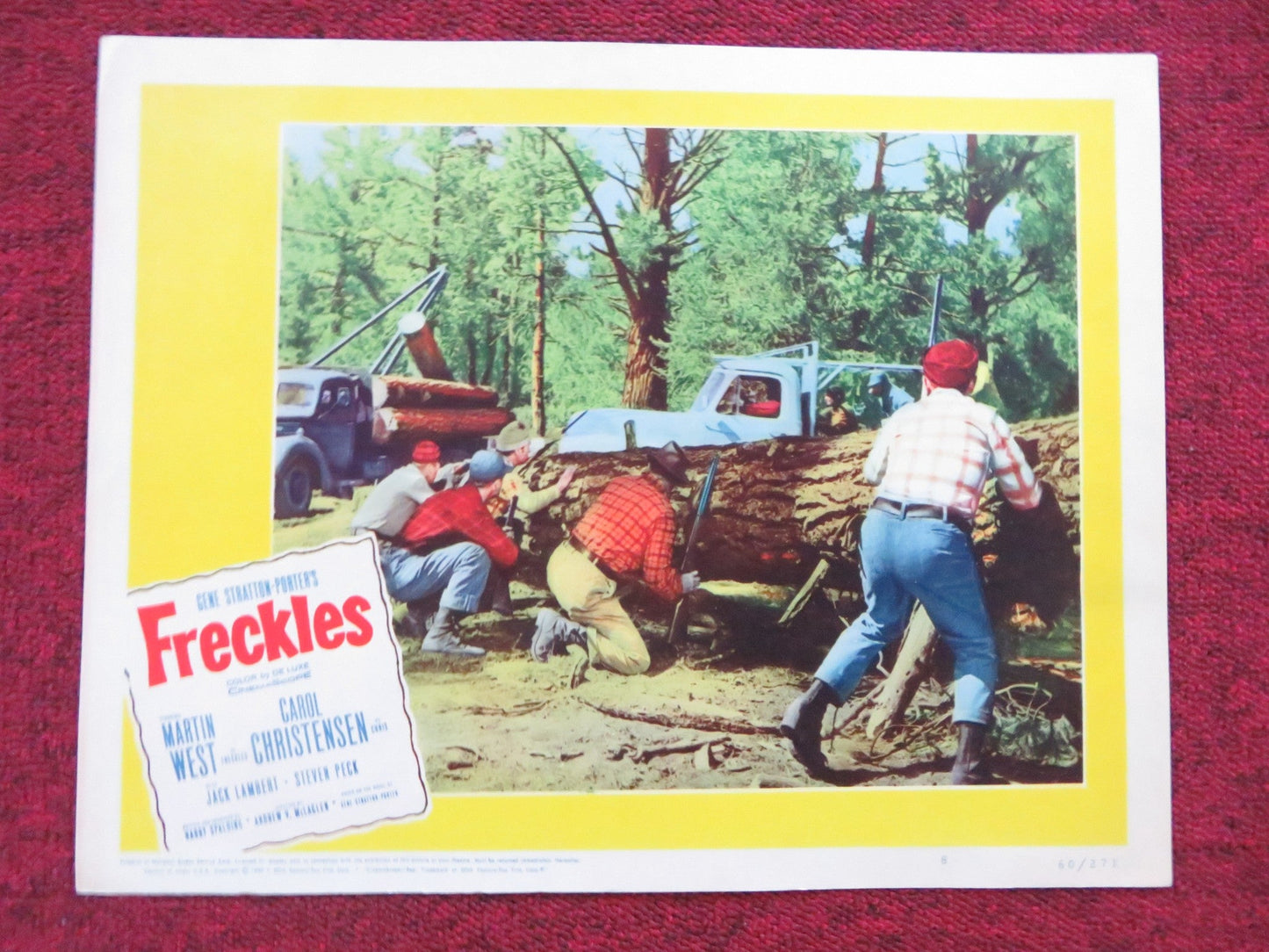 FRECKLES US LOBBY CARD FULL SET MARTIN WEST CAROL CHRISTENSEN 1960 Rendezvous Cinema Movie posters