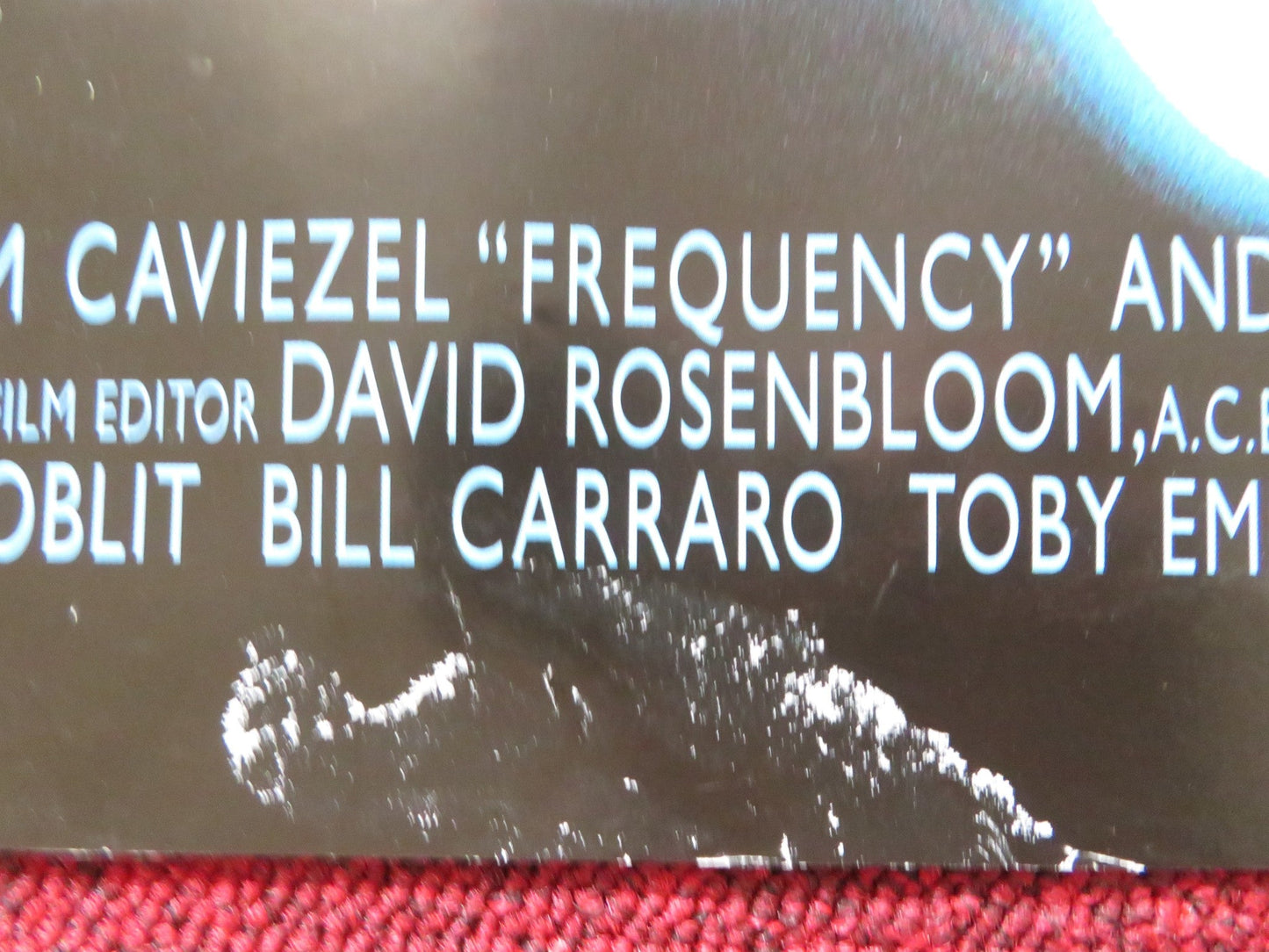 FREQUENCY UK QUAD (30"x 40") ROLLED POSTER DENNIS QUAID JIM CAVIEZEL 2000 Rendezvous Cinema Movie posters