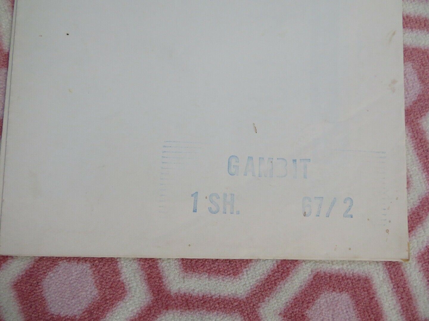 GAMBIT FOLDED US ONE SHEET POSTER SHIRLEY MACLAINE MICHAEL CAINE 1967 - Rendezvous Cinema