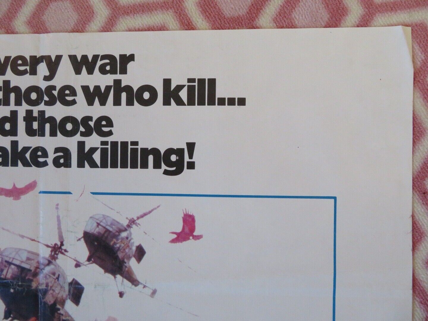 GAME FOR VULTURES (27" X 39") UK ROLLED POSTER RICHARD HARRIS R.ROUNDTREE 1979 Movie posters