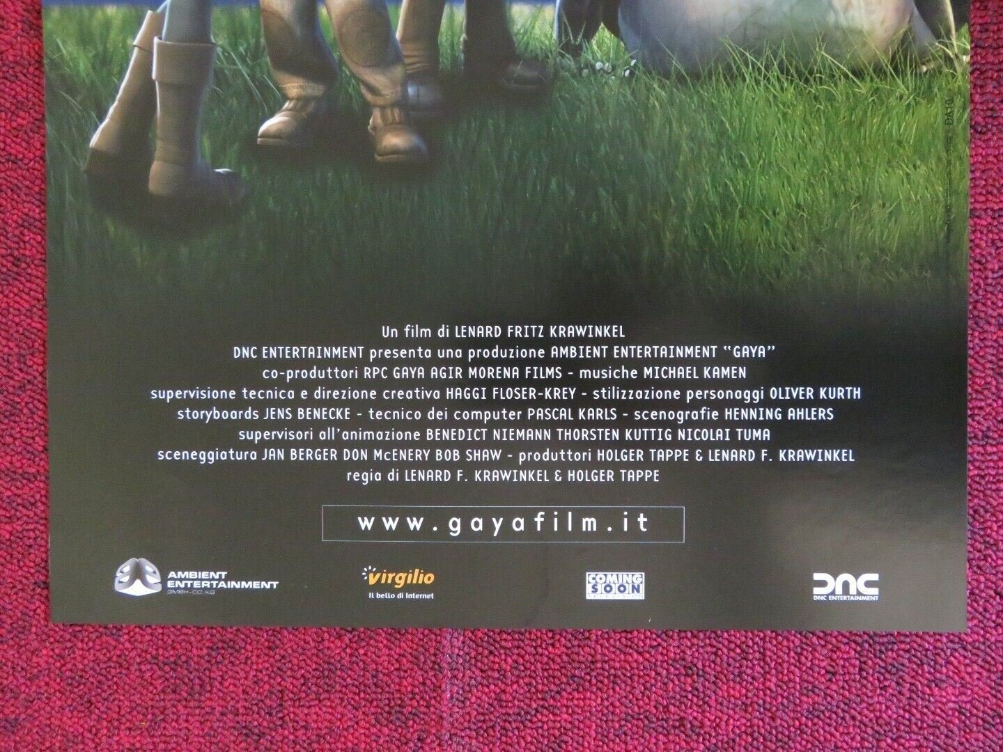 GAYA / BOO, ZINO & THE SNURKS ITALIAN LOCANDINA (26.5"x12.5") POSTER 2004 - Rendezvous Cinema