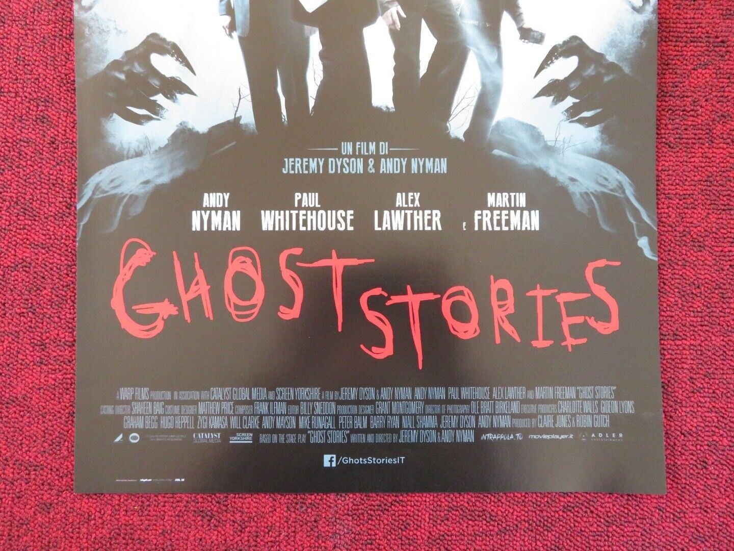 GHOST STORIES ITALIAN LOCANDINA (26.5"x12.5") POSTER ANDY NYMAN 2017 Rendezvous Cinema Movie posters
