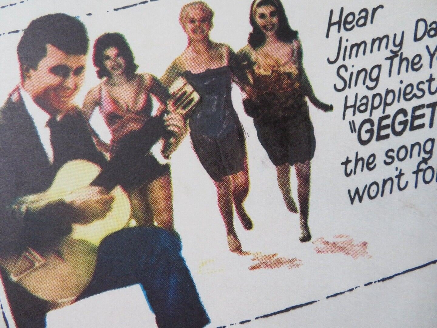 GIDGET GOES TO ROME FOLDED US ONE SHEET POSTER JAMES DARREN CINDY CAROL 1963 Movie posters