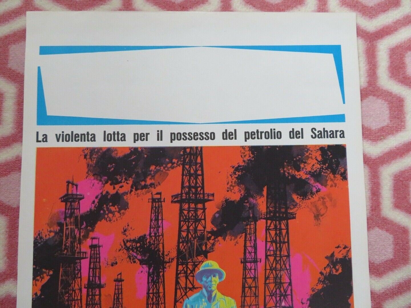 GIGANTI DELL'ORO NERO/ Le Sahara brûle ITALIAN LOCANDINA (27.5"x 13.5") POSTER Movie posters