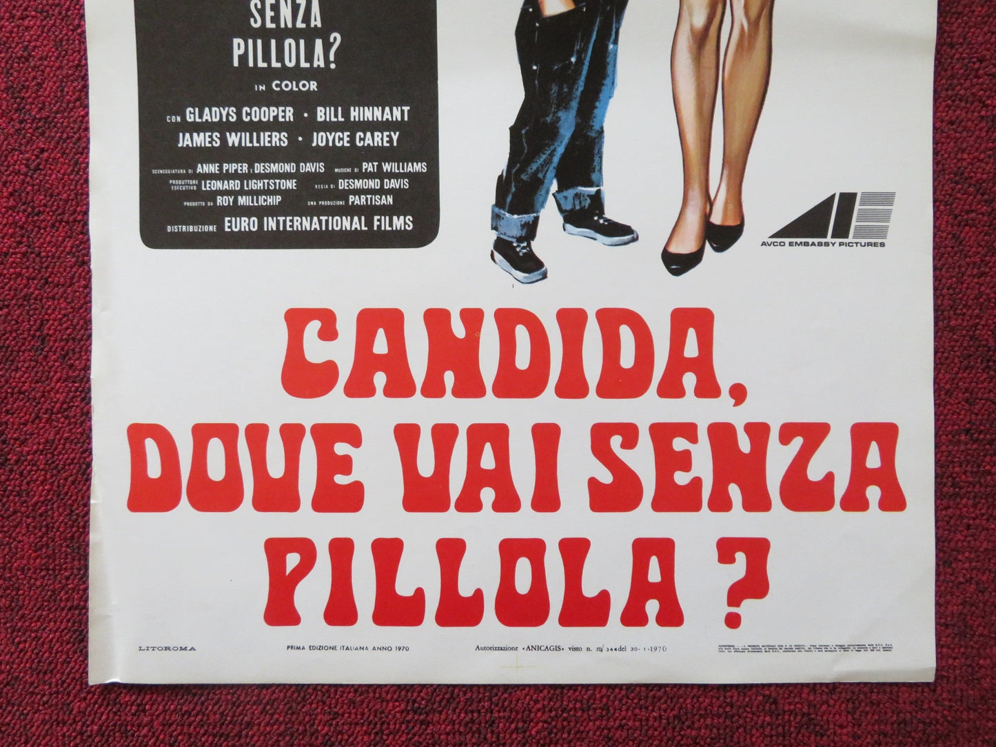 GIRL LIKE ME ITALIAN LOCANDINA POSTER BARBARA FERRIS HARRY ANDREW ANDREWS 1969 Rendezvous Cinema Movie posters
