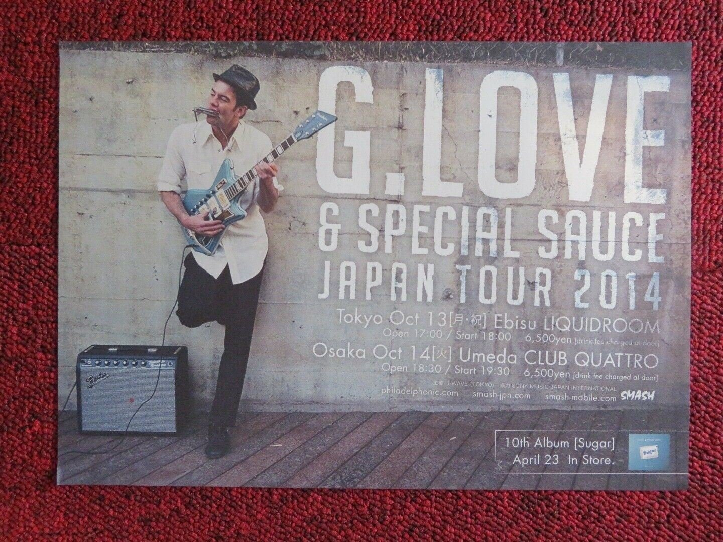G.LOVE AND SPECIAL SAUCE - JAPAN TOUR JAPANESE MUSIC TOUR GIG POSTER 2014 Movie posters