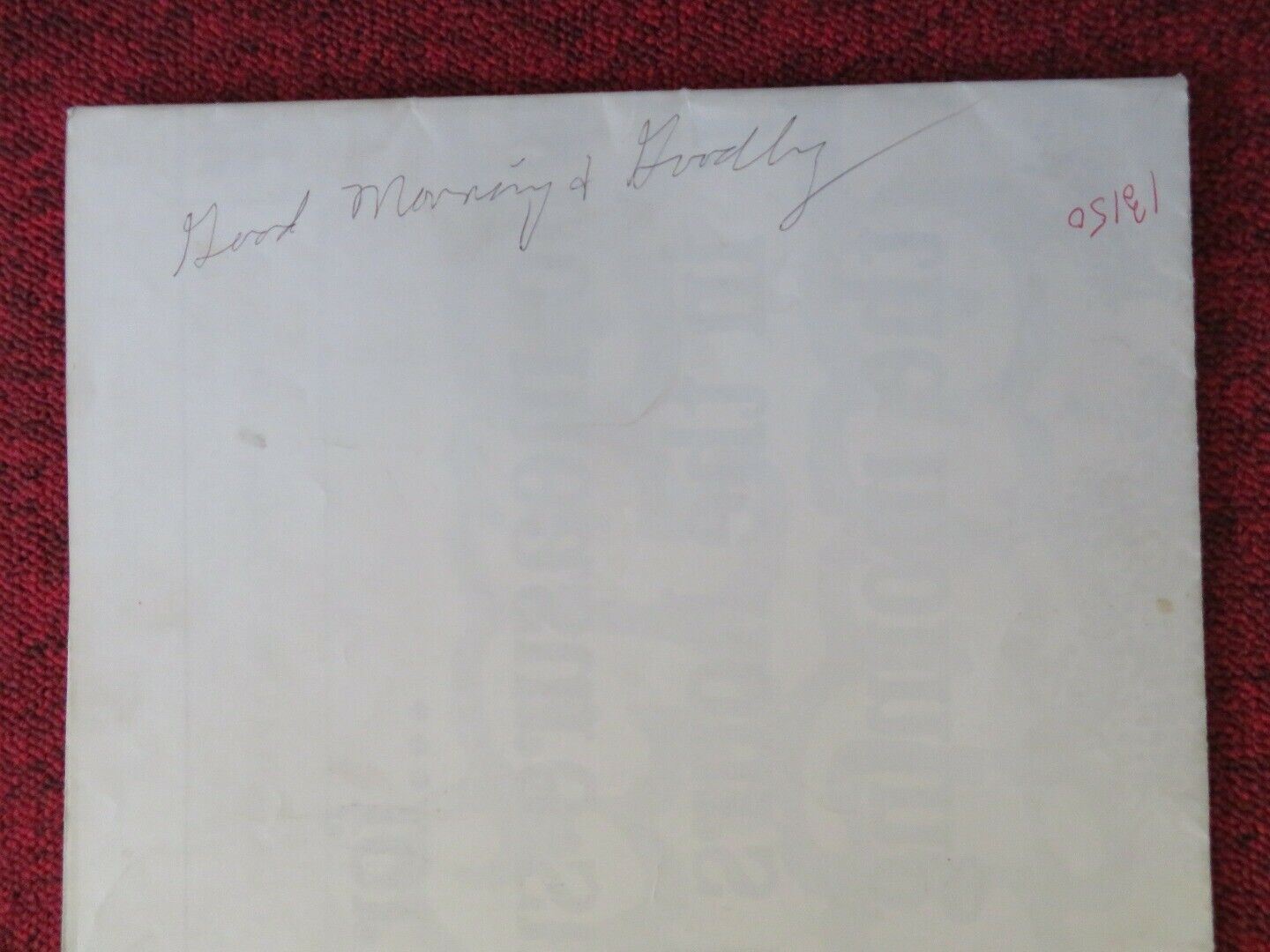 GOOD MORNING....AND GOODBYE ! FOLDED US ONE SHEET POSTER ALAINA CAPRI 1967 - Rendezvous Cinema