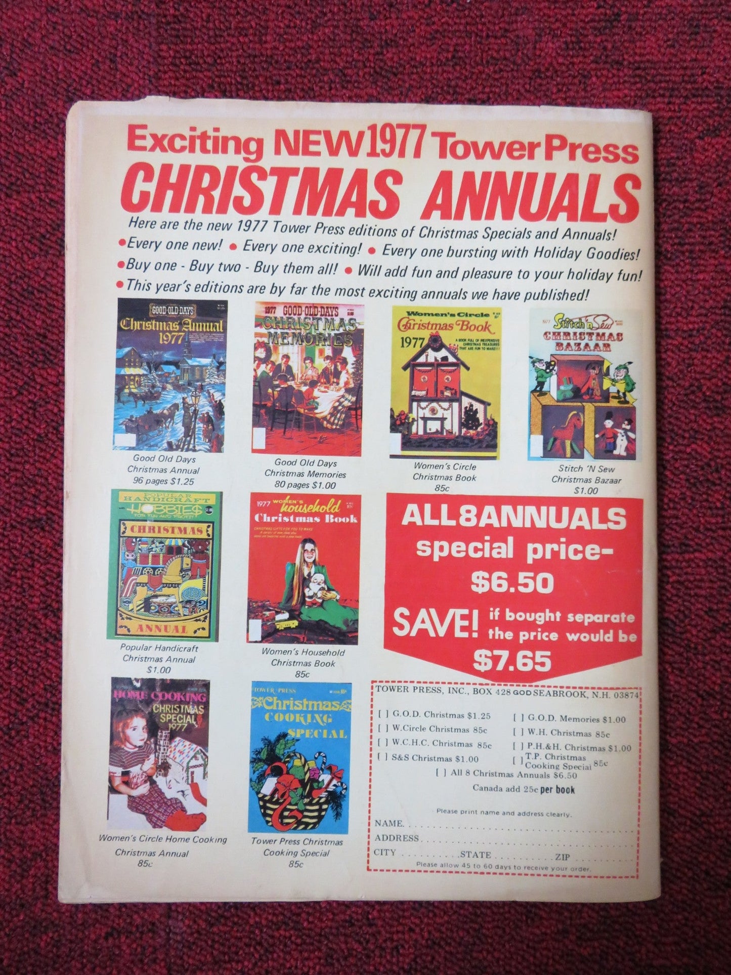 GOOD OLD DAYS DECEMBER 1977 MAGAZINE Rendezvous Cinema Movie posters