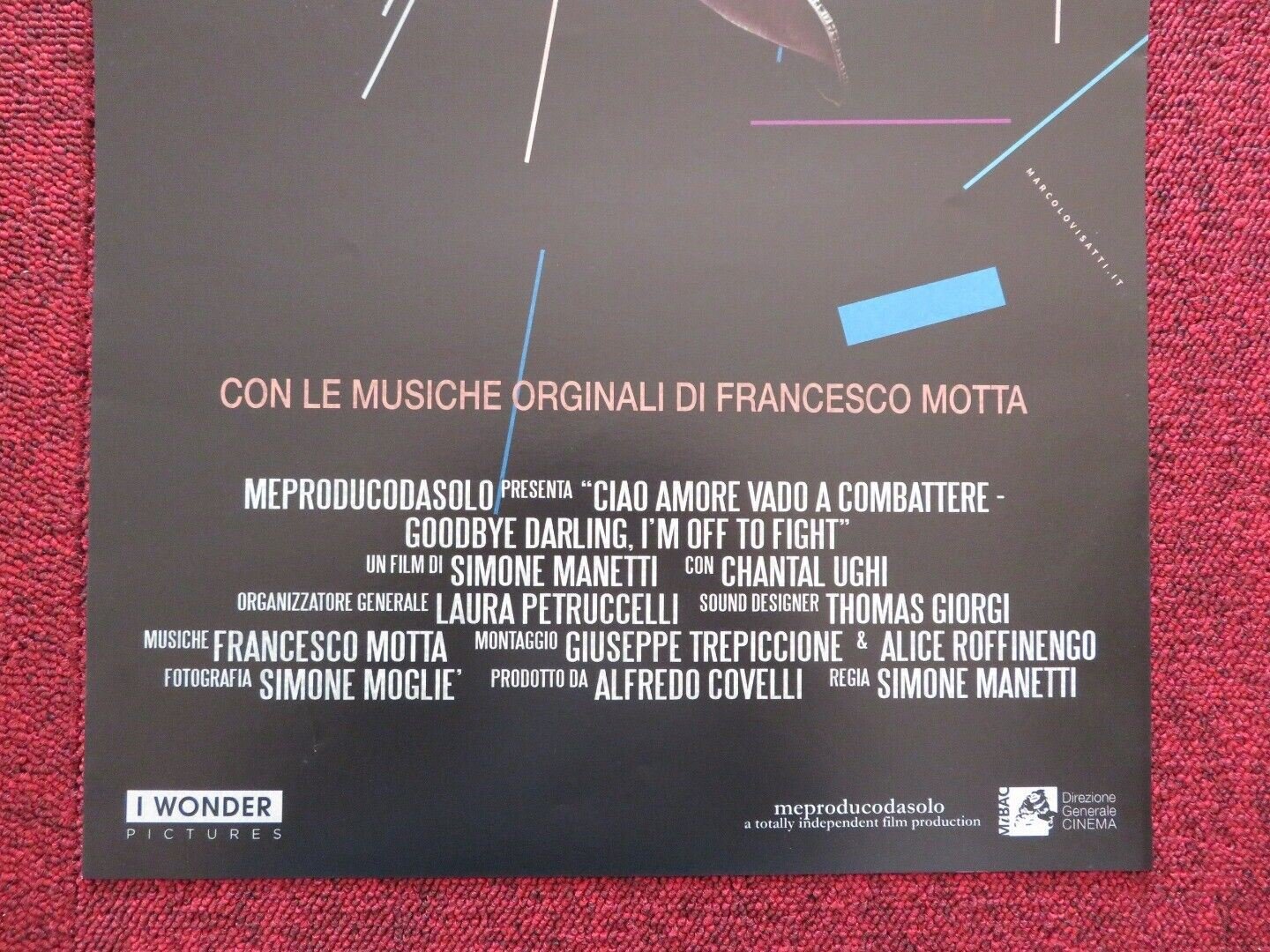 Goodbye darling, I'm off to fight ITALIAN LOCANDINA (27"x12.5") POSTER 2016 - Rendezvous Cinema