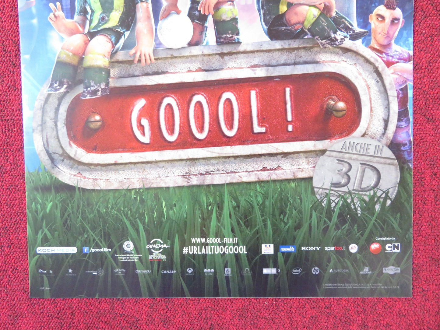 GOOOL! / UNDERDOGS ITALIAN LOCANDINA POSTER GABRIEL ALMIRON FEDERICO CECERE 2013 Rendezvous Cinema Movie posters