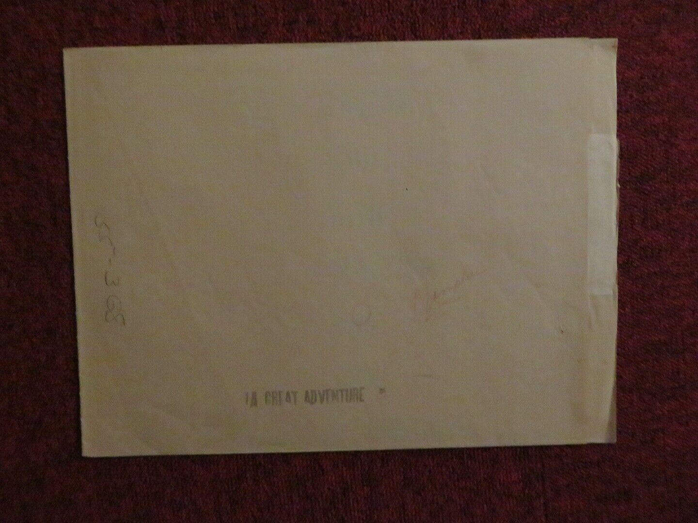 GREAT ADVENTURE FOLDED US ONE SHEET POSTER GUNNAR SJOBERG LUIS VAN ROOTEN 1953 Movie posters