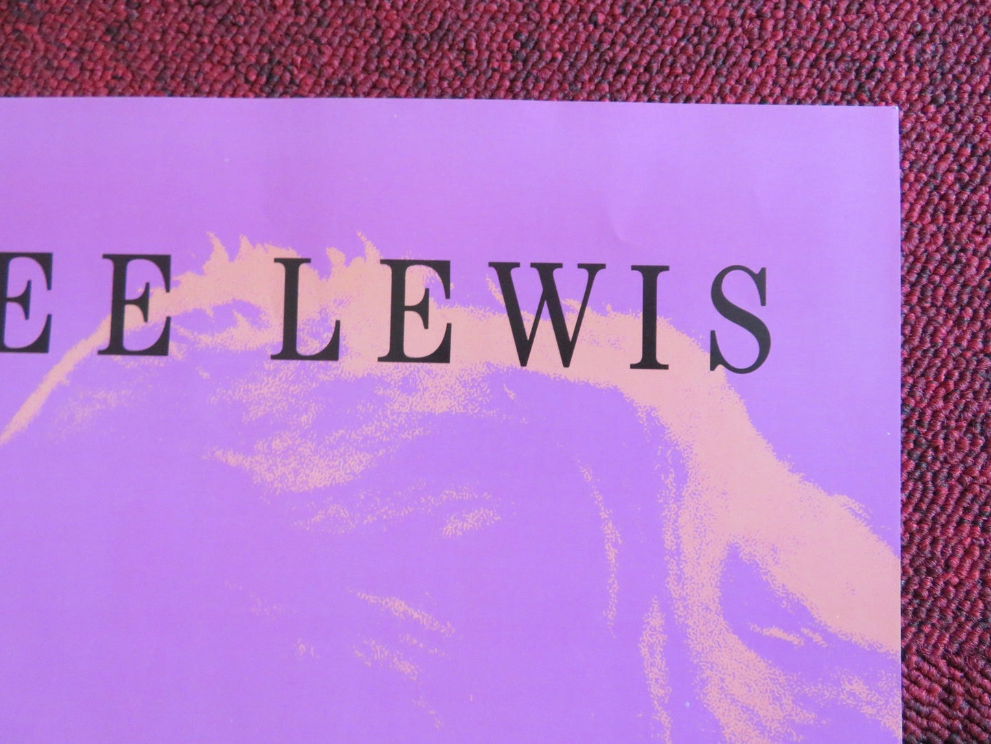 GREAT BALLS OF FIRE! FOLDED US ONE SHEET POSTER DENNIS QUAID WINONA RYDER 1989 Rendezvous Cinema Movie posters