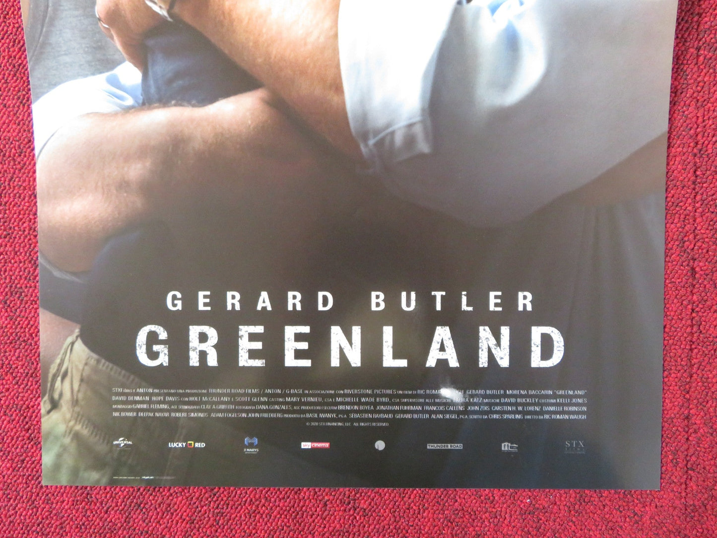 GREENLAND ITALIAN LOCANDINA POSTER GERARD BUTLER MORENA BACCARIN 2020 Rendezvous Cinema Movie posters