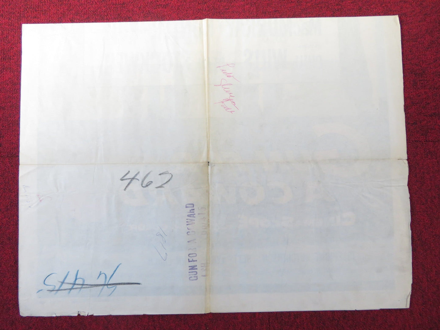 GUN FOR A COWARD FOLDED US ONE SHEET POSTER FRED MACMURRAY JEFFREY HUNTER 1956 Rendezvous Cinema Movie posters