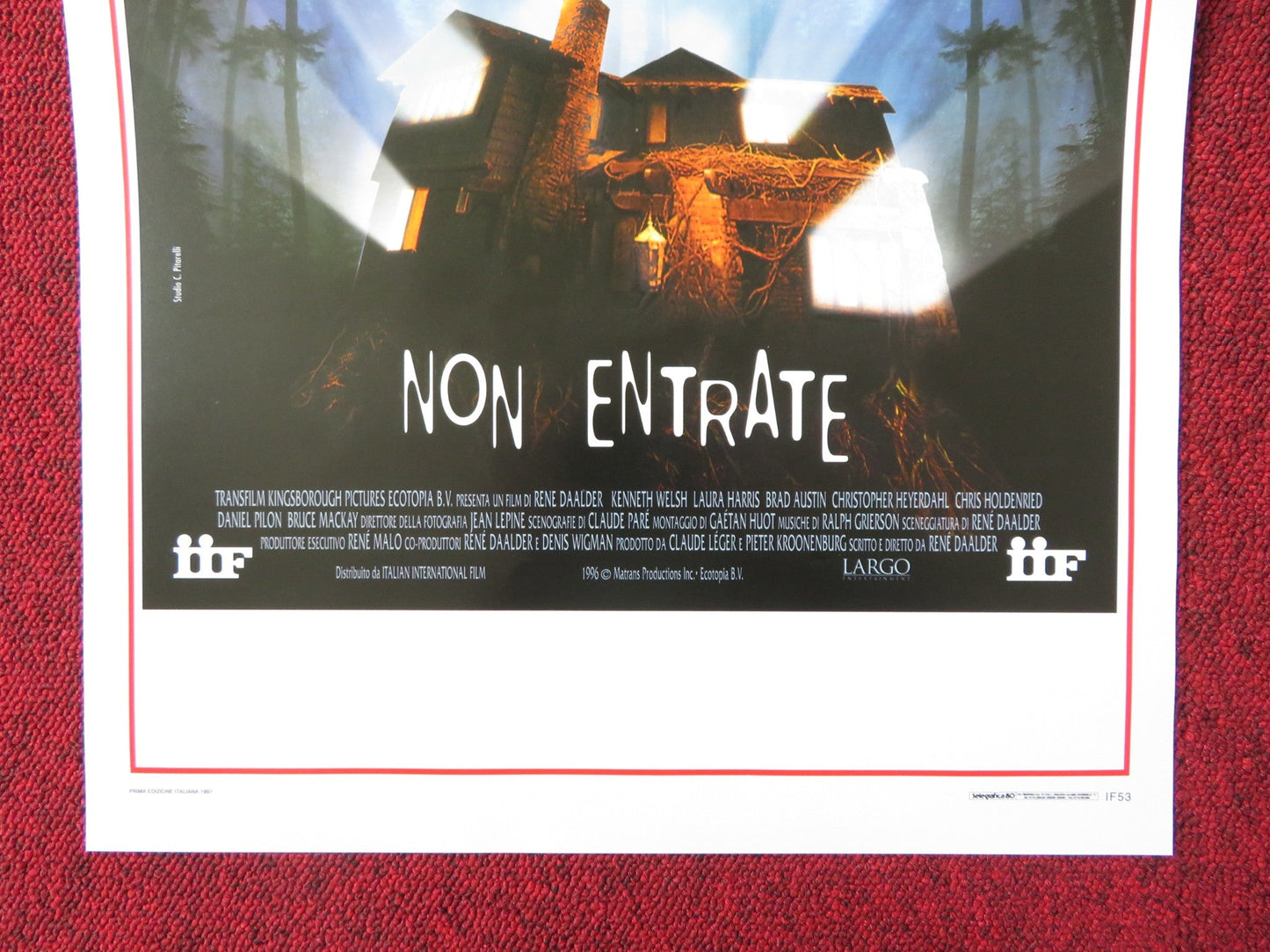 HABITAT - NON ENTRATE ITALIAN LOCANDINA POSTER BALTHAZAR GETTY TCHEKY KARYO 1997 Rendezvous Cinema Movie posters