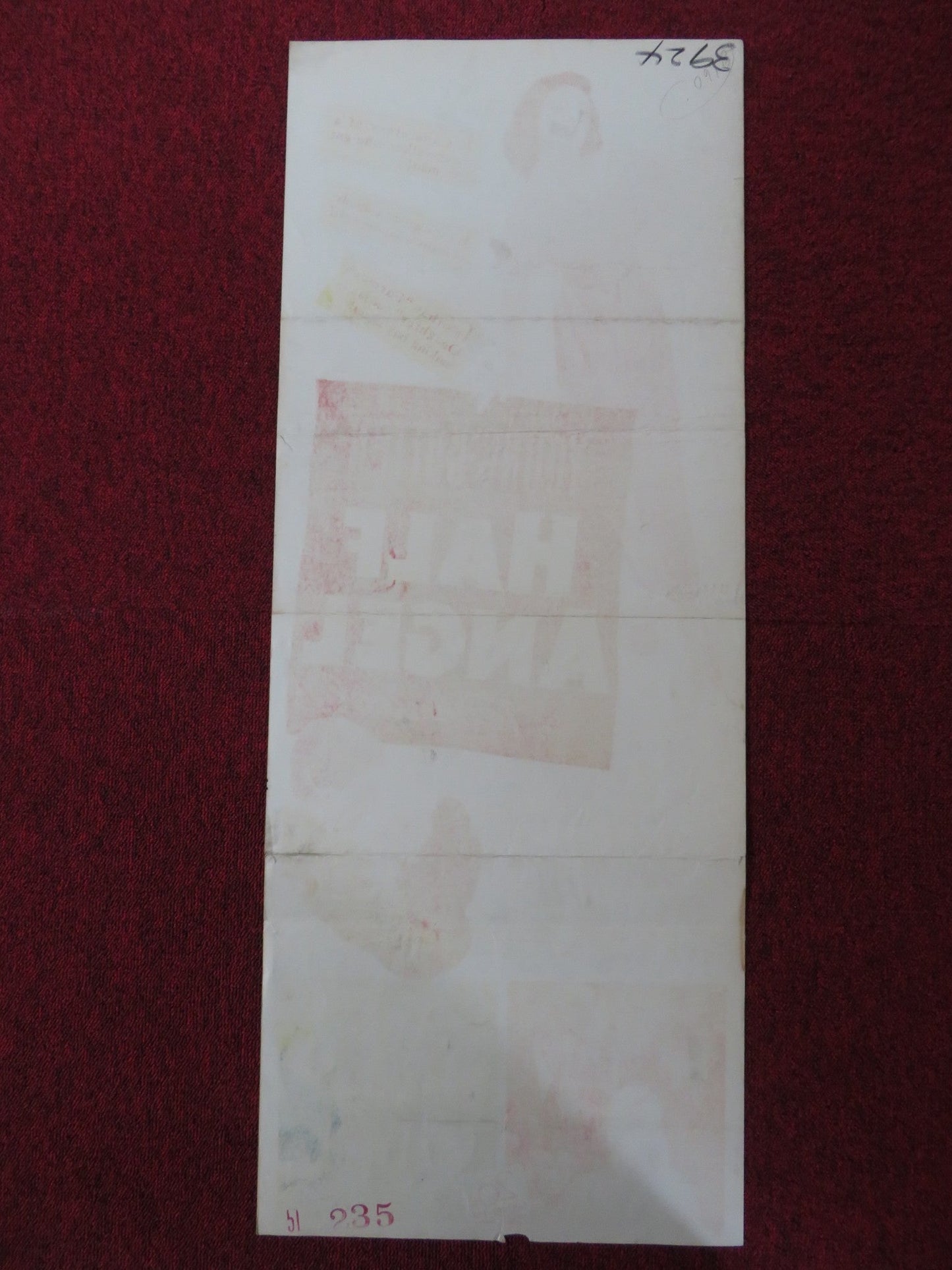 HALF ANGEL US INSERT (14"x 36") POSTER LORETTA YOUNG JOSEPH COTTEN 1951 Rendezvous Cinema Movie posters